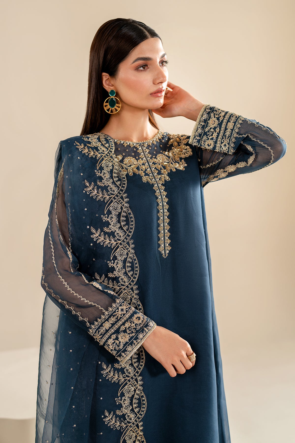 EMBROIDERED CHIFFON PR-919