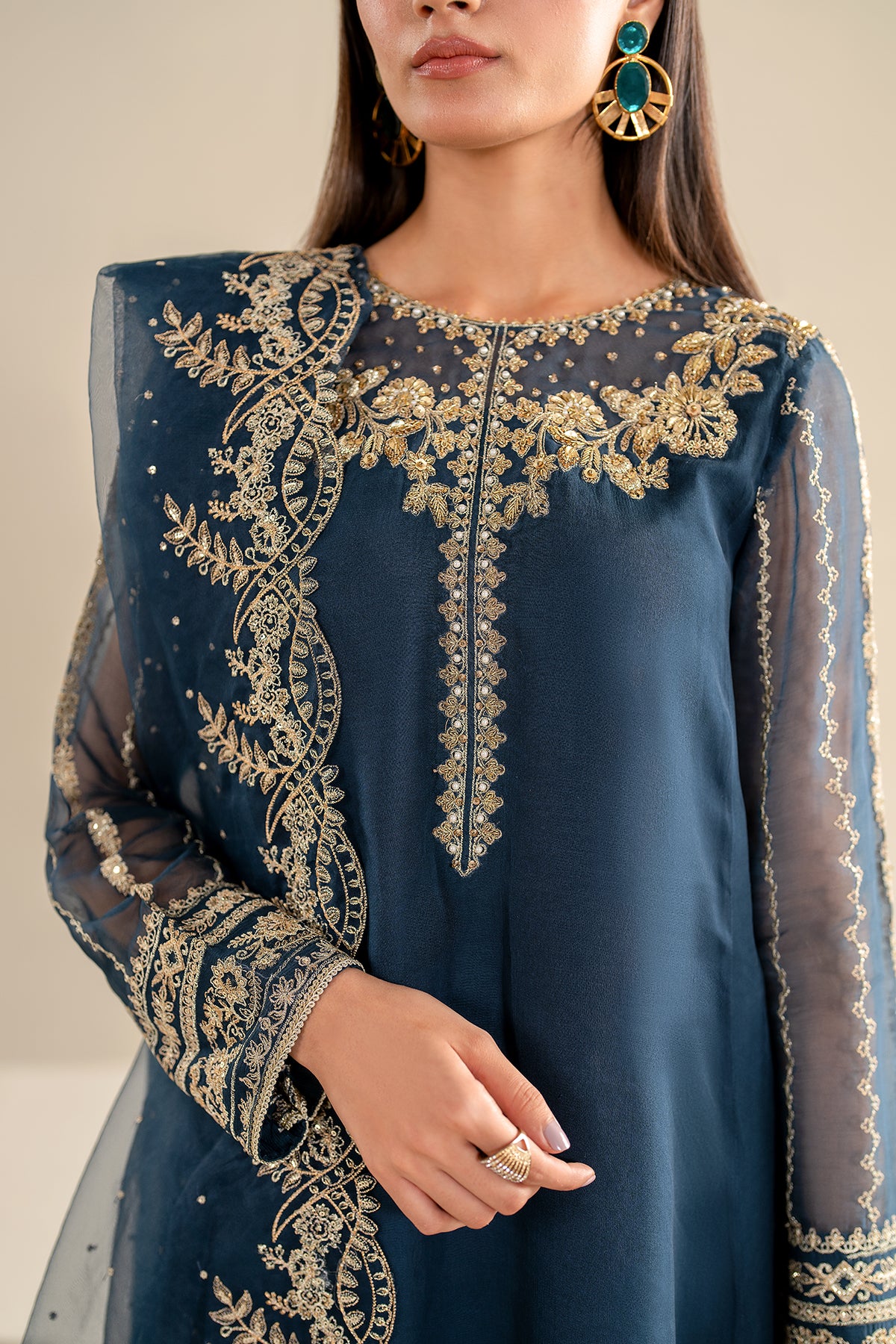 EMBROIDERED CHIFFON PR-919