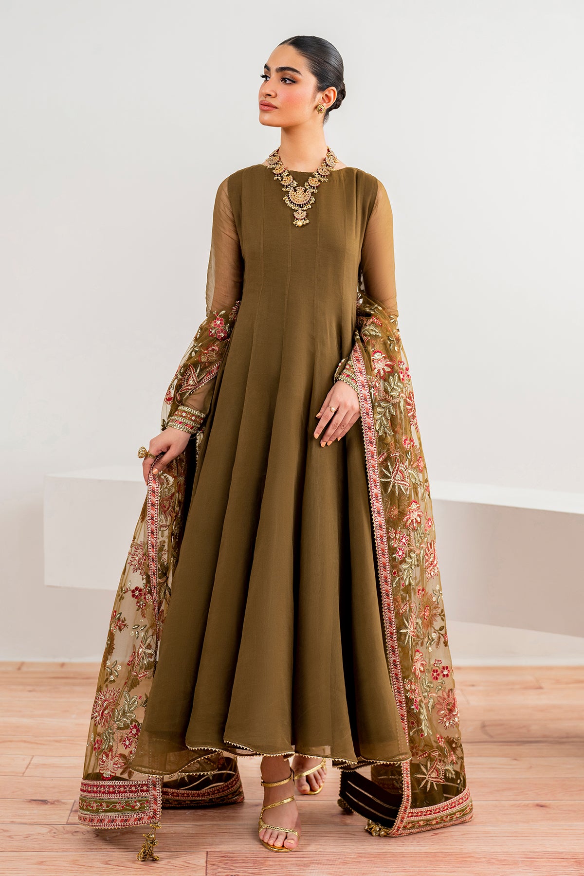 EMBROIDERED CHIFFON PR-985