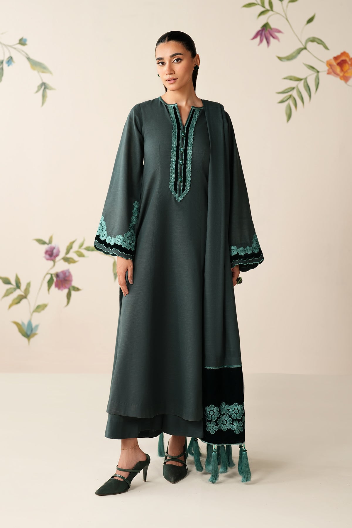 EMBROIDERED KHADDAR PR-1192