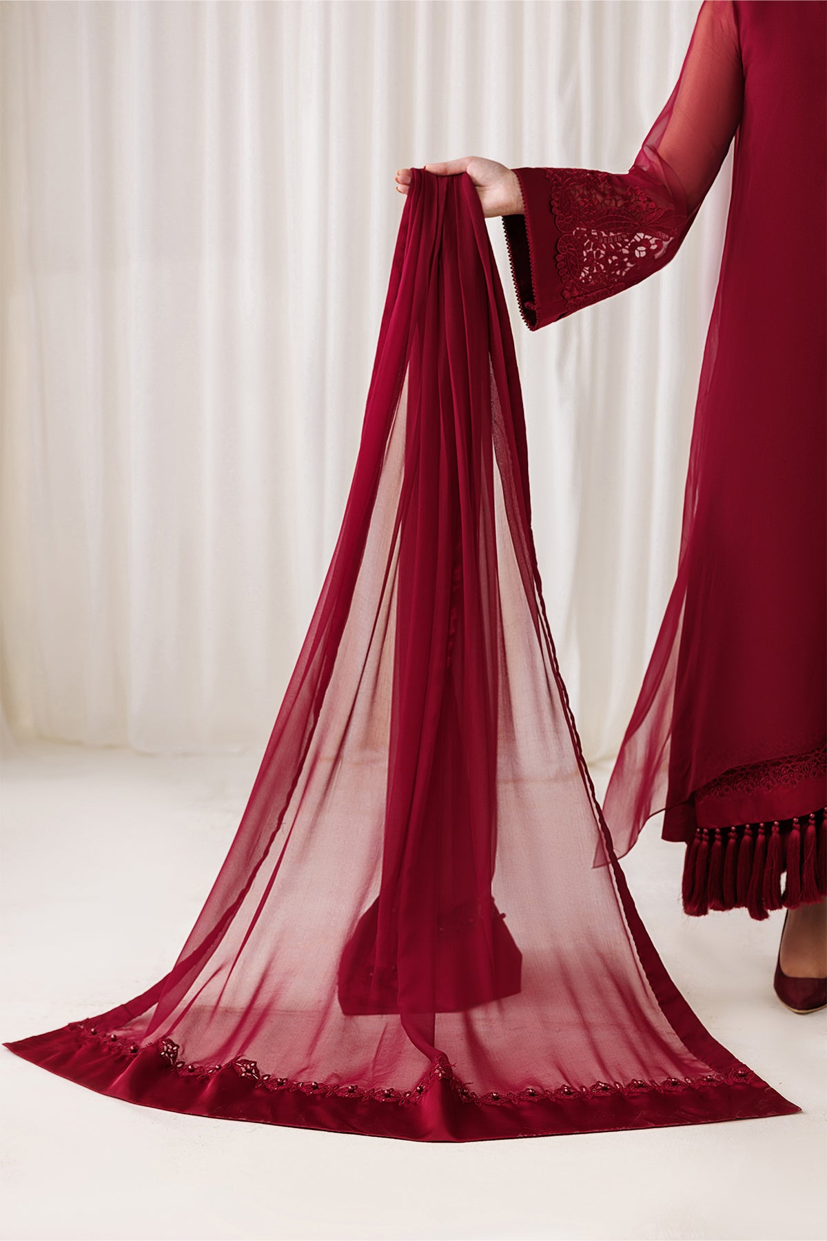 PLAIN CHIFFON DUPATTA-105