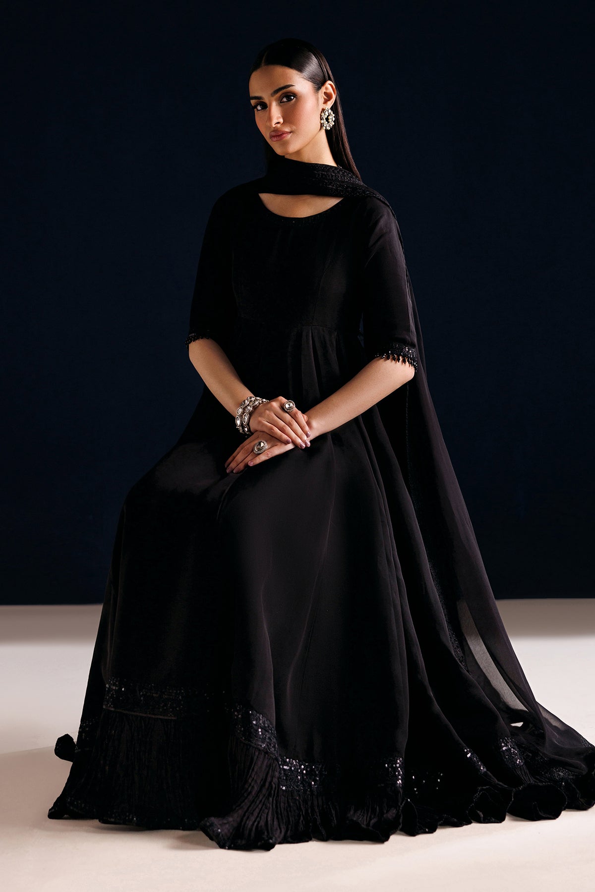 EMBROIDERED CHIFFON PR-1317
