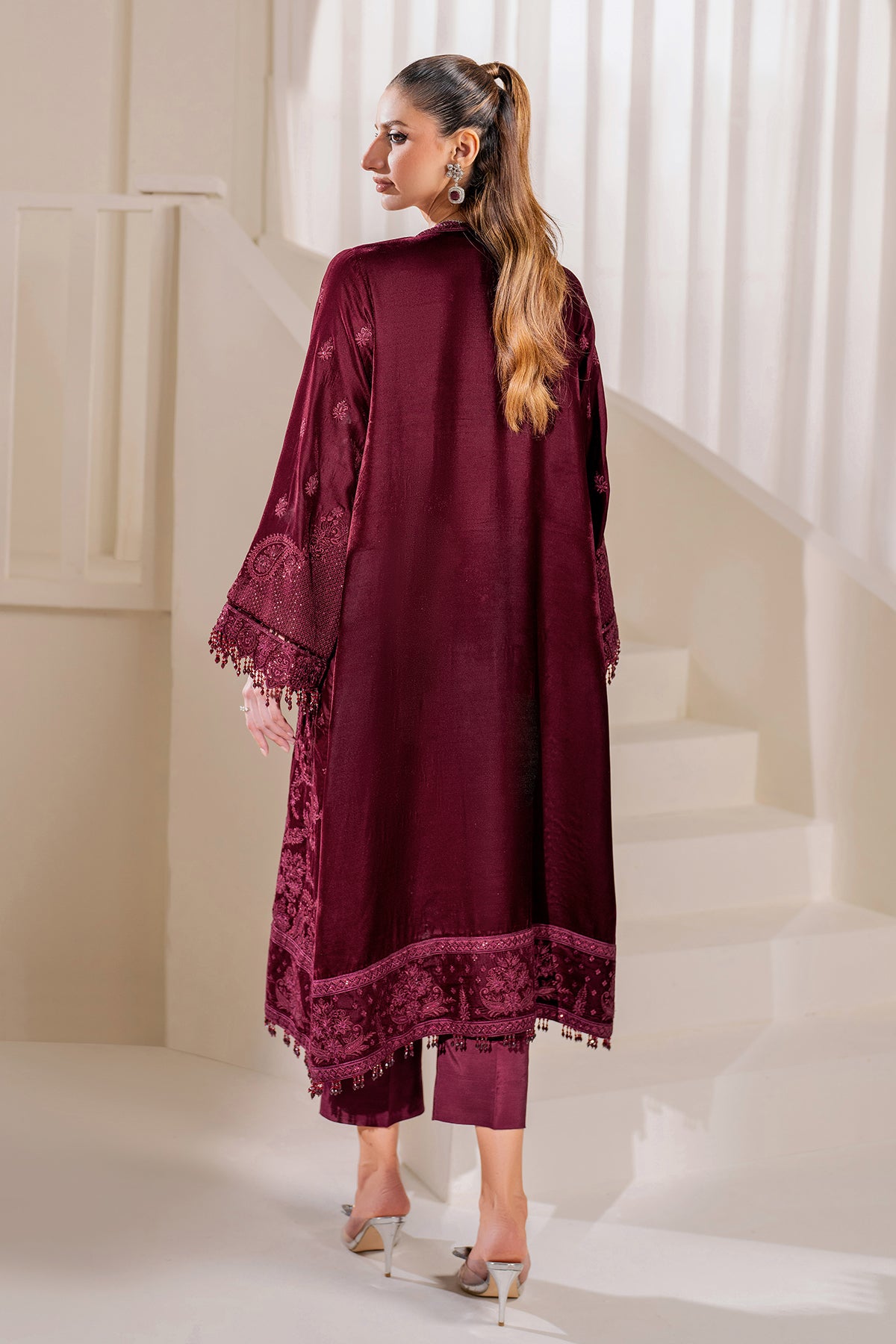 EMBROIDERED VELVET UF-758