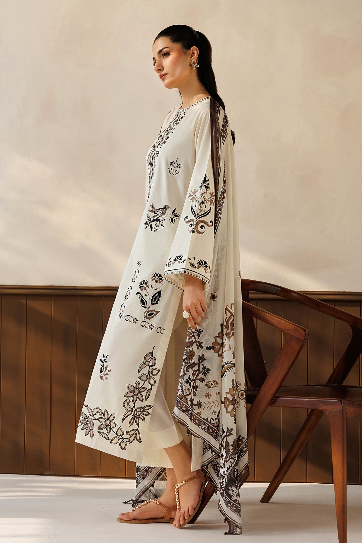 EMBROIDERED SELF JAQUARD SF-4504