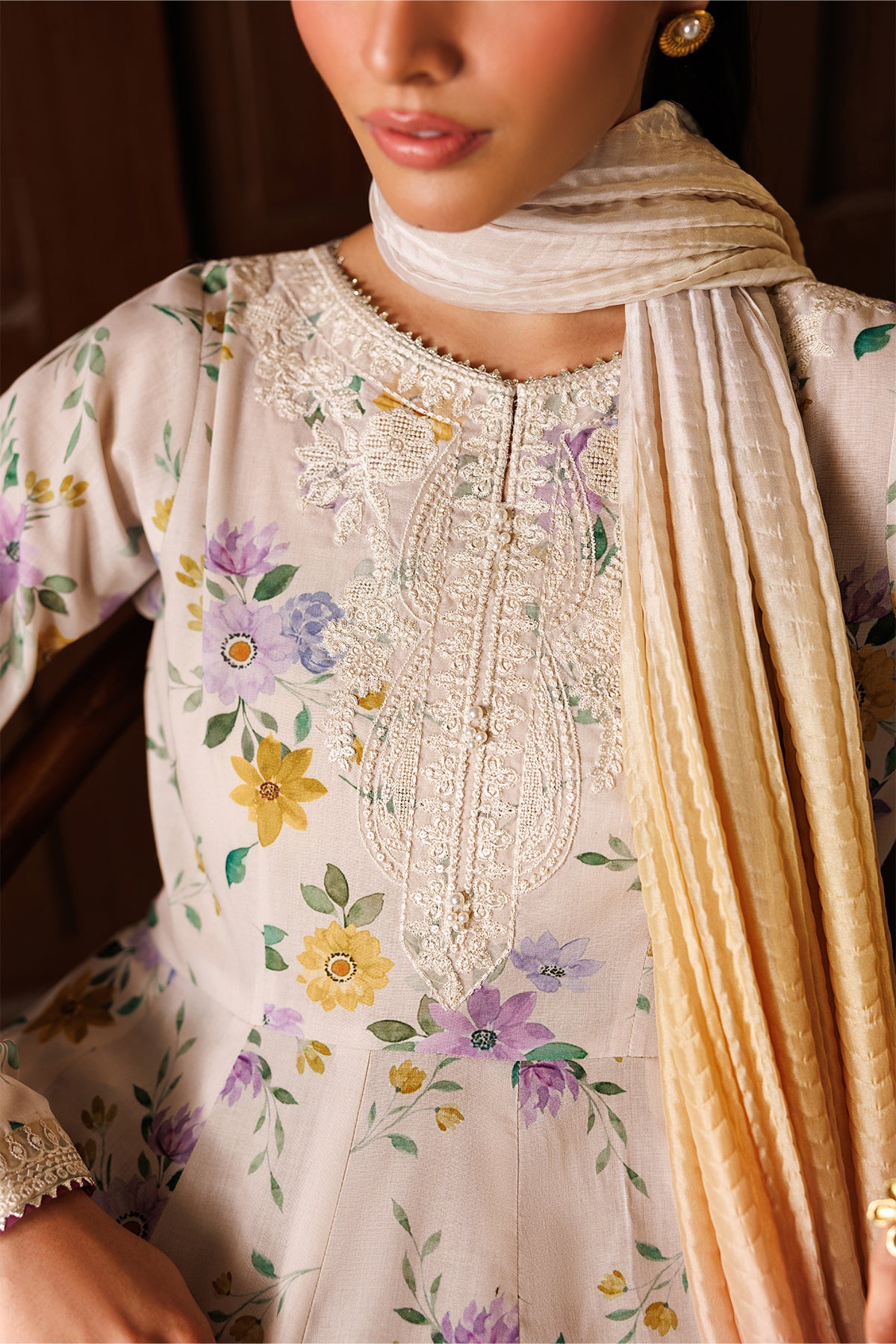 EMBROIDERED LAWN PR-1258