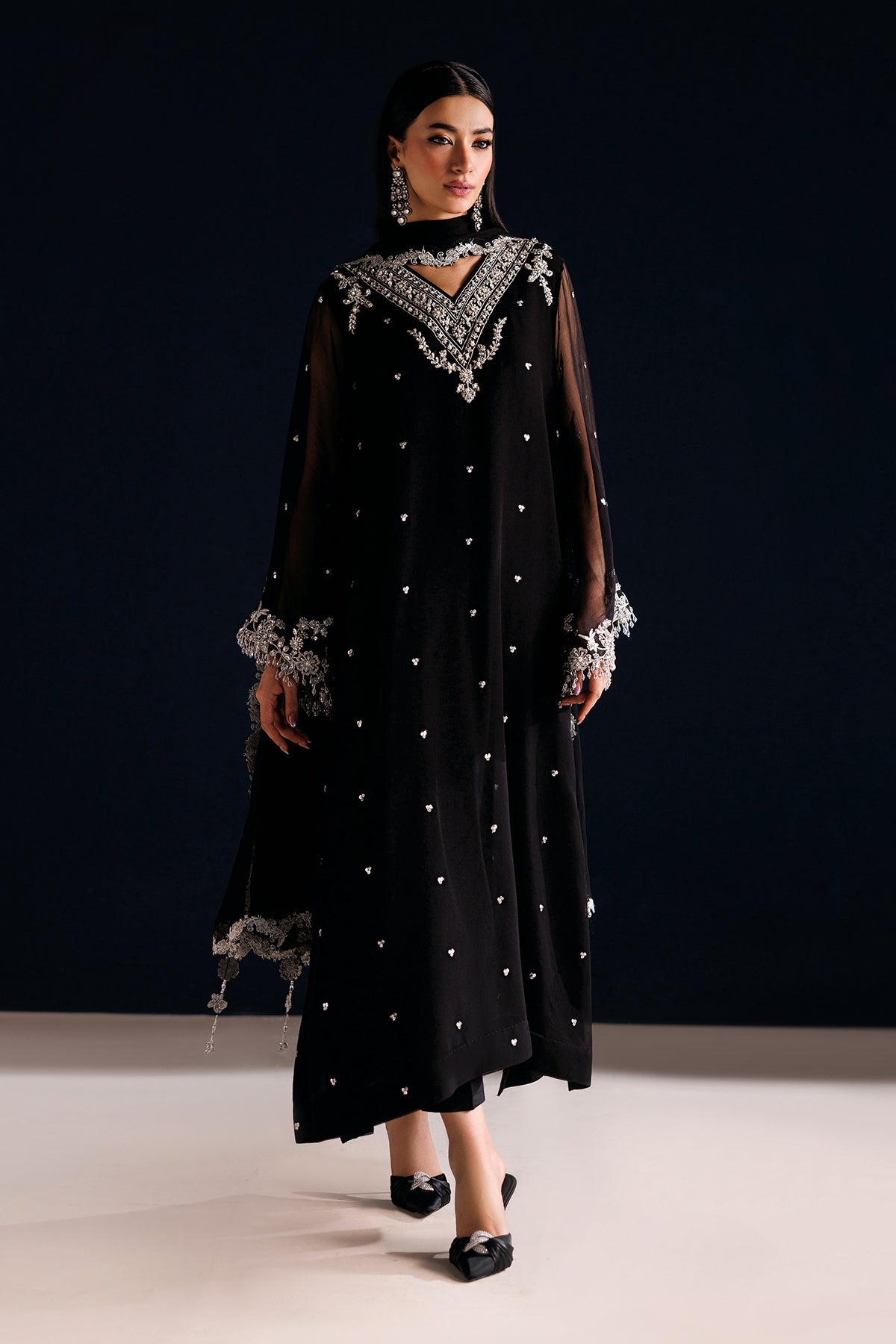 EMBROIDERED CHIFFON PR-1318