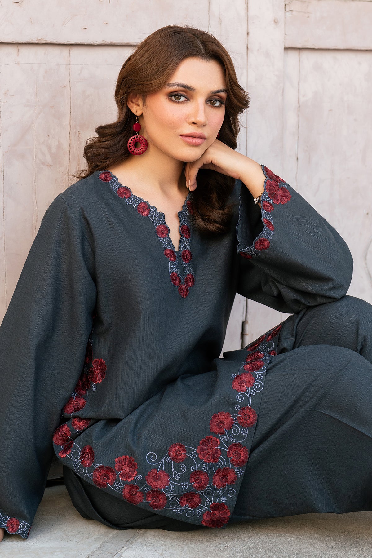 EMBROIDERED KHADDAR PR-1043