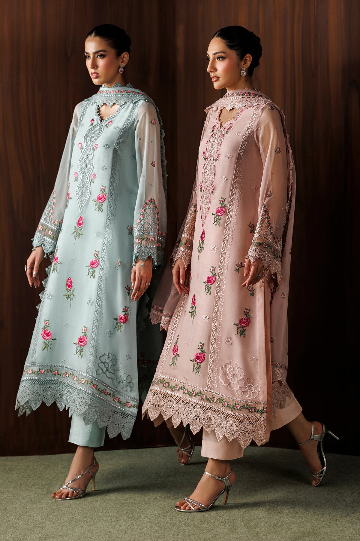 EMBROIDERED CHIFFON UF-4439