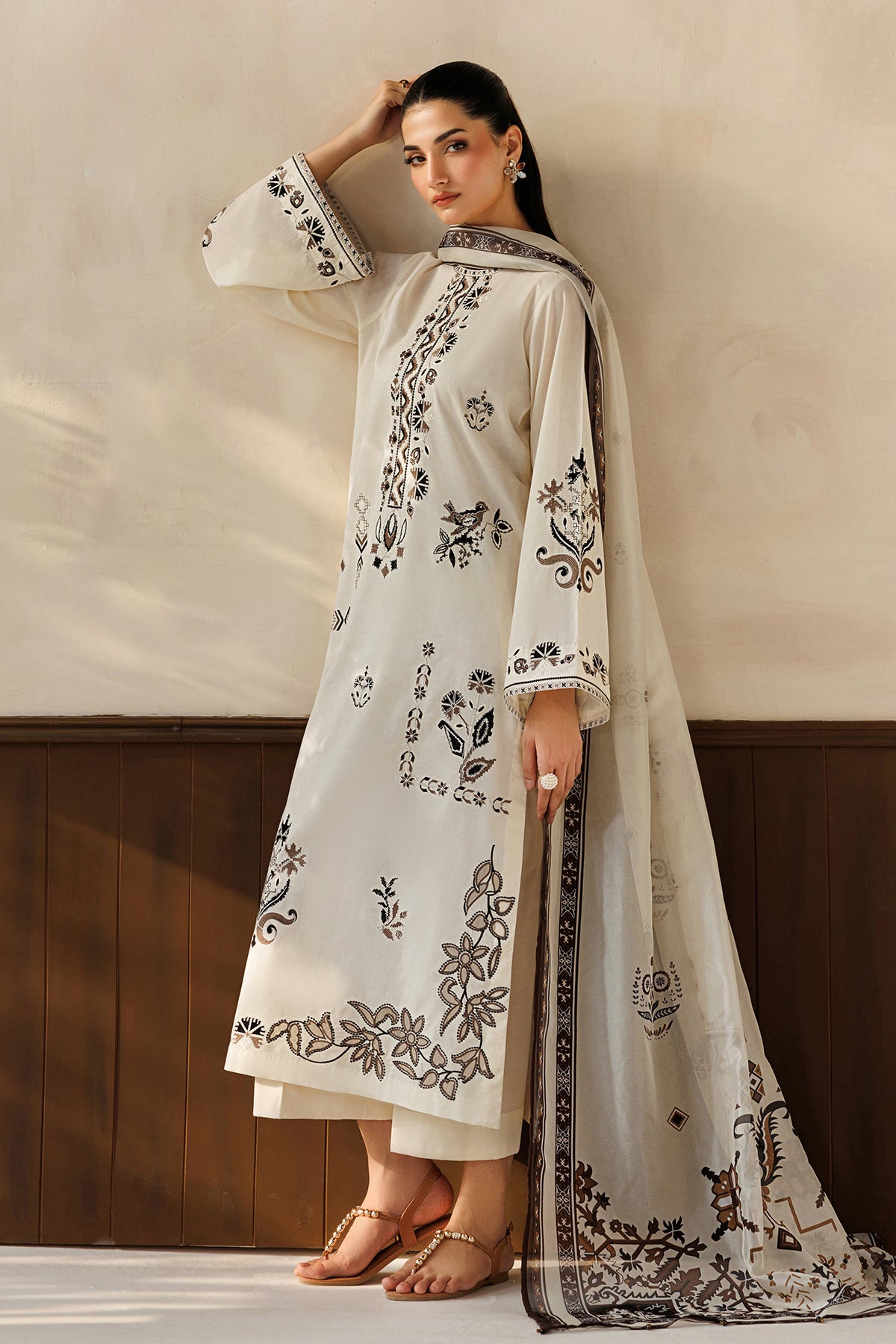 EMBROIDERED SELF JAQUARD SF-4504