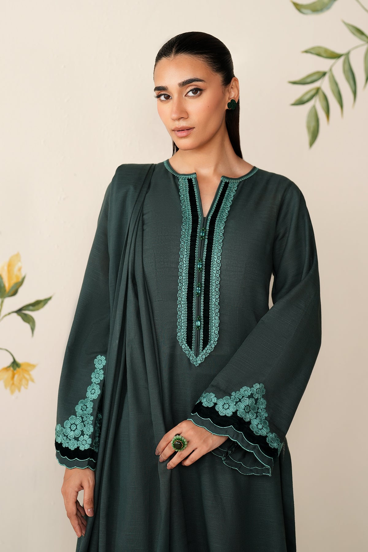 EMBROIDERED KHADDAR PR-1192