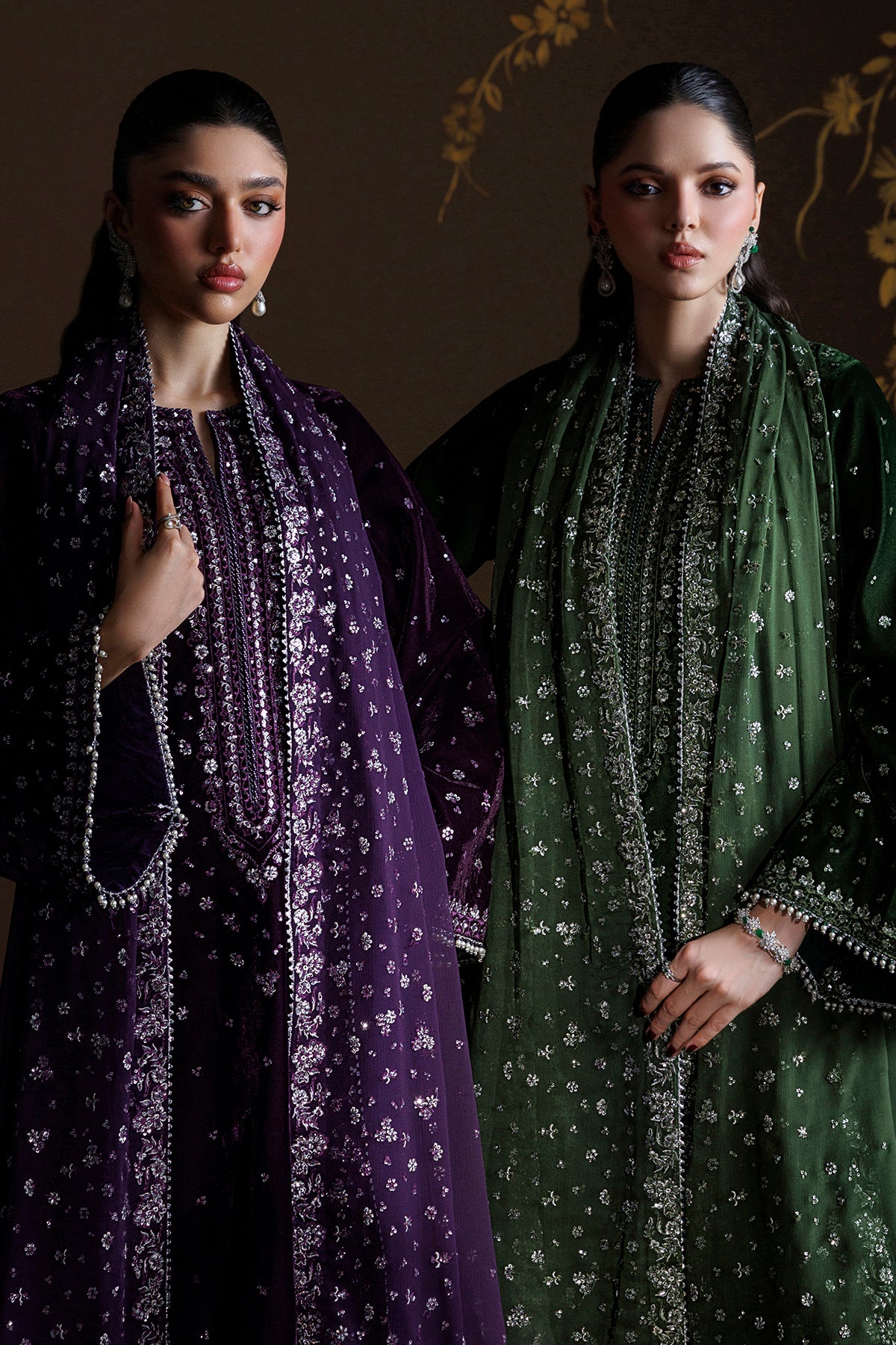 EMBROIDERED VELVET SF-4546