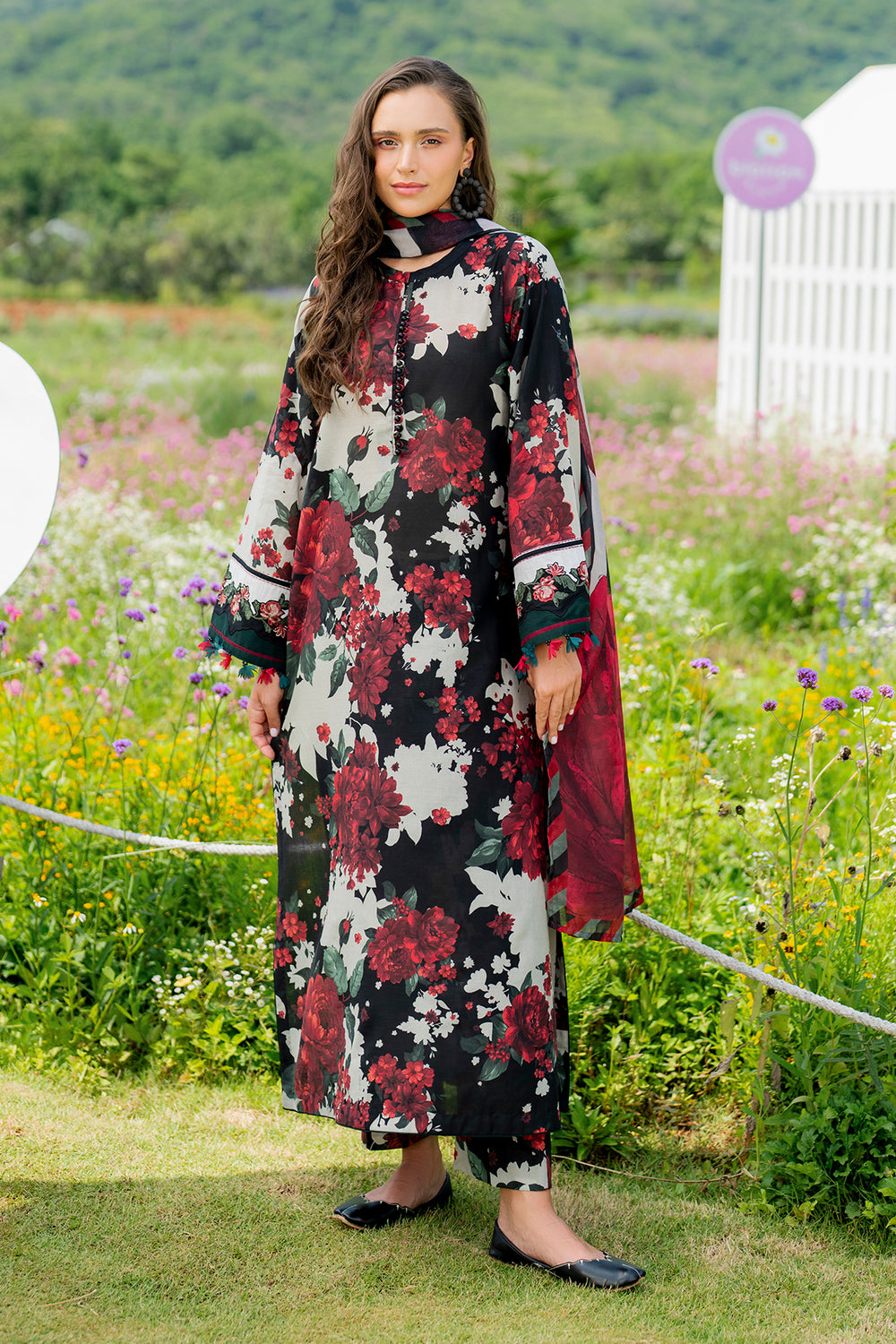 Girl's Stitched Lawn 2 PCs