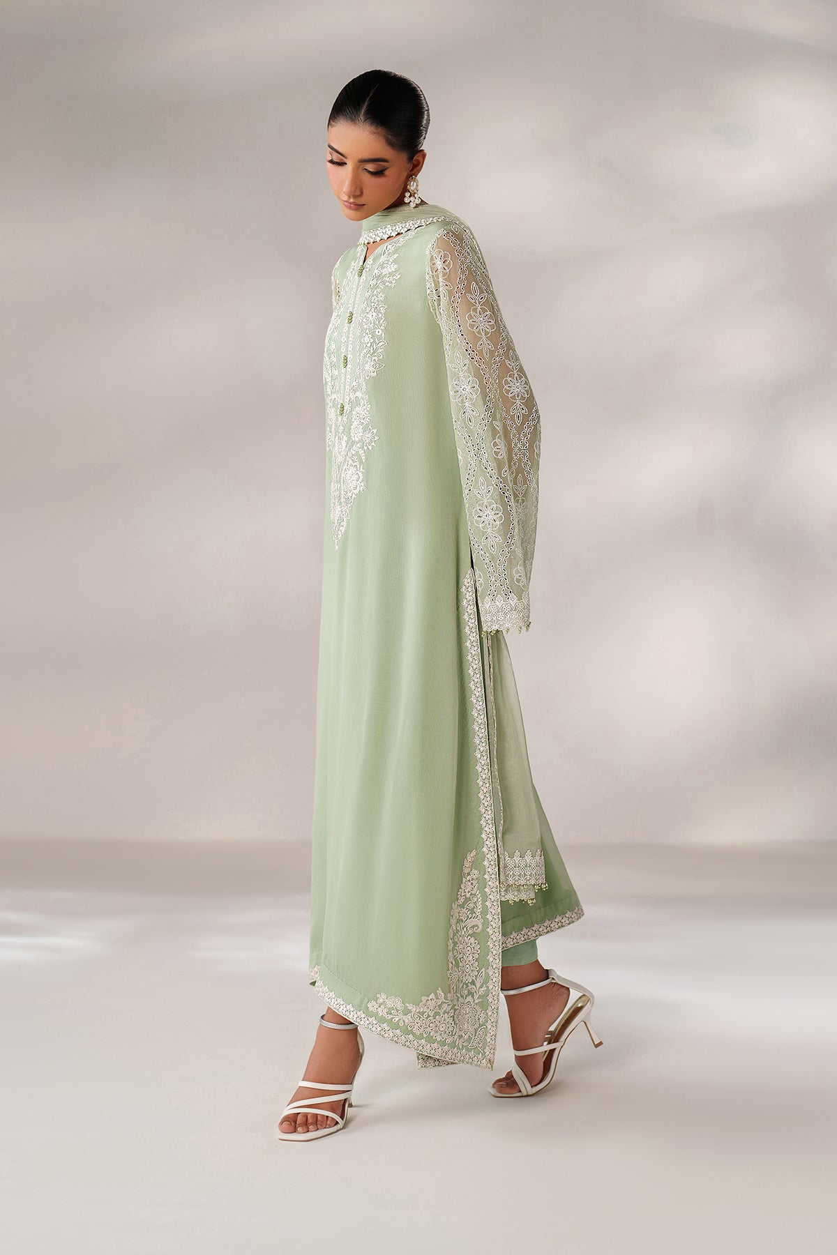 EMBROIDERED CHIFFON PR-1248