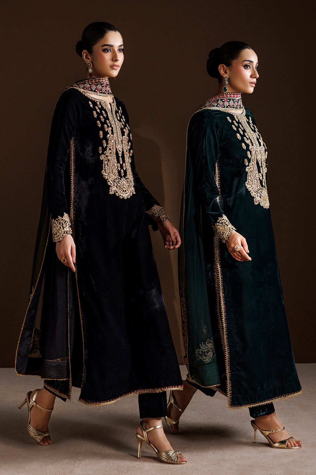 EMBROIDERED VELVET PR-1407