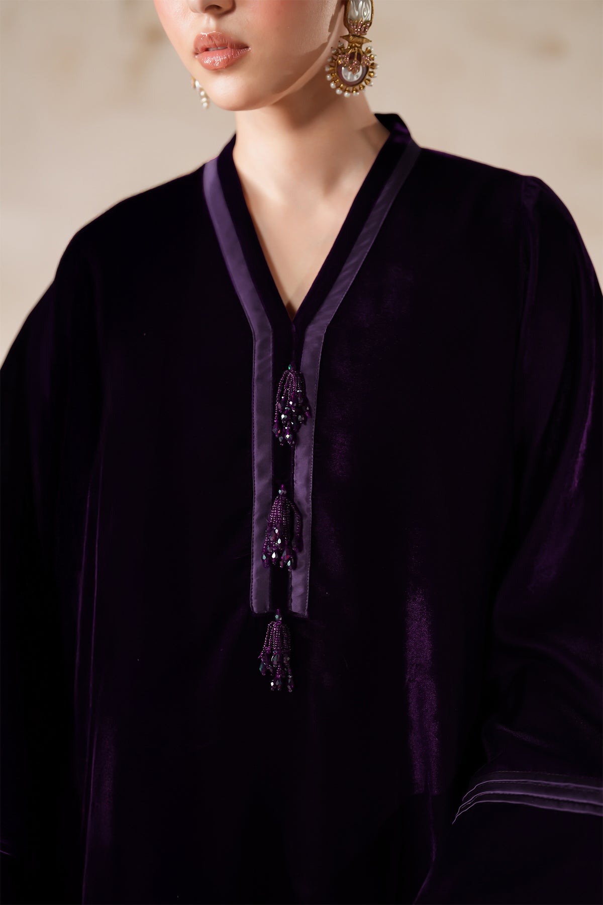 SOLID VELVET SUIT EN-1228