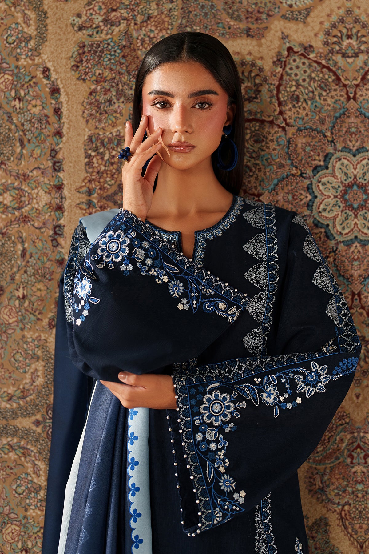 EMBROIDERED KHADDAR UF-4347