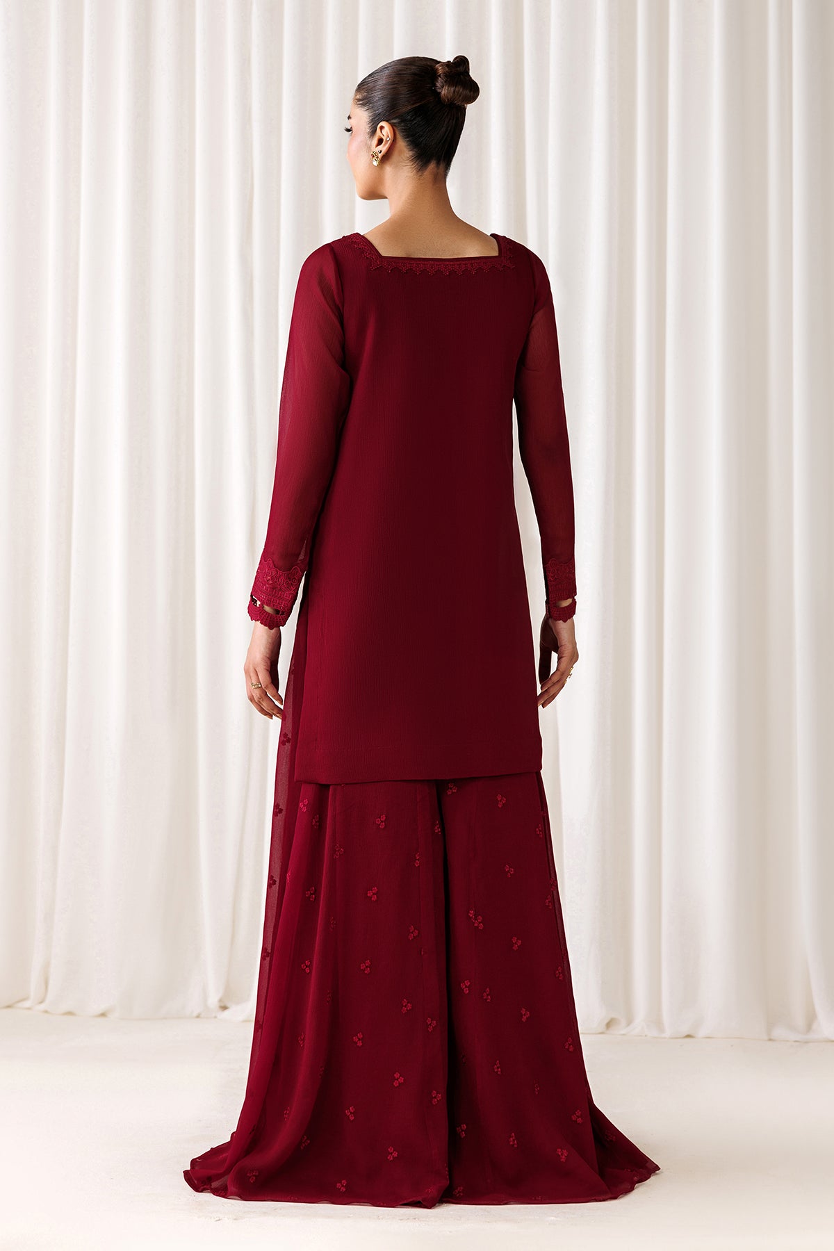 EMBROIDERED CHIFFON EN-1305