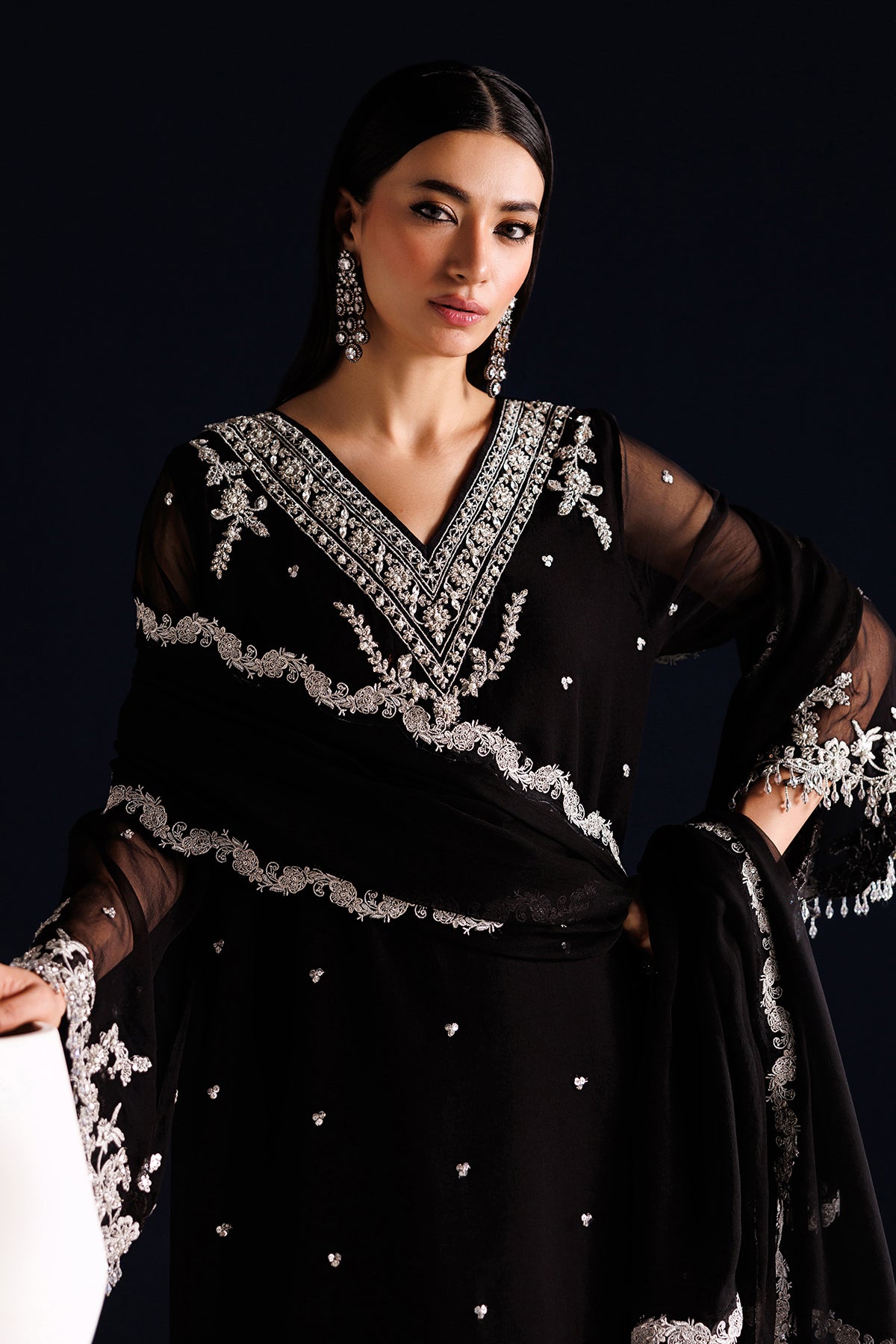 EMBROIDERED CHIFFON PR-1318