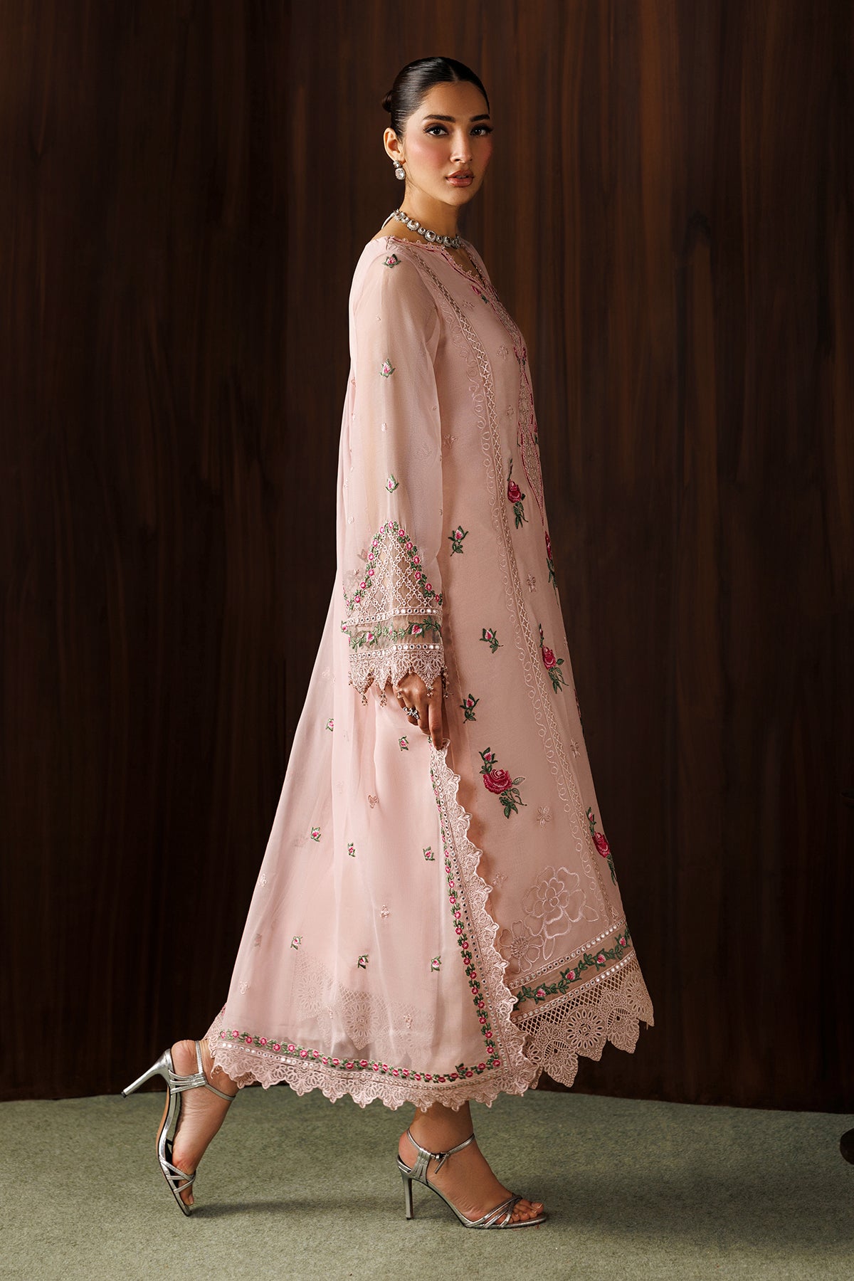 EMBROIDERED CHIFFON UF-4439