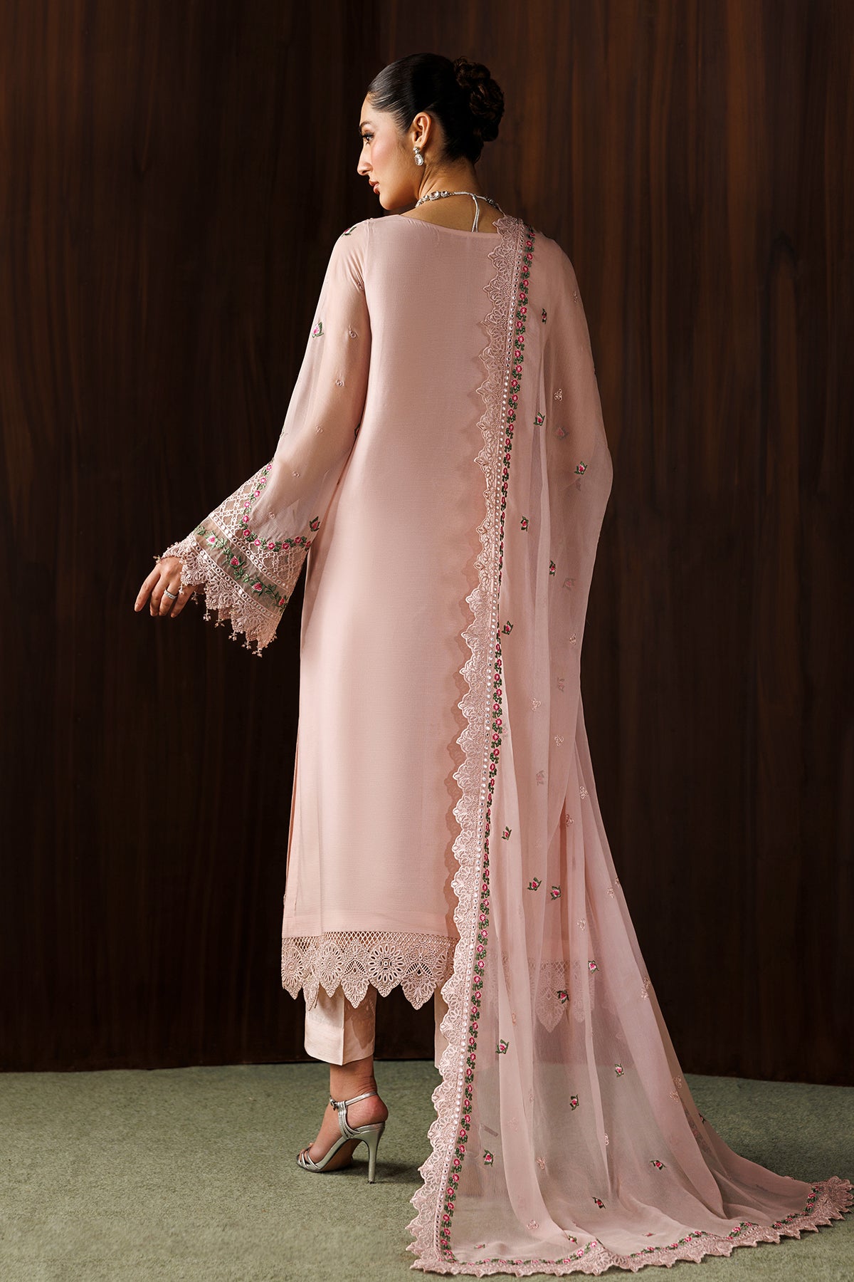 EMBROIDERED CHIFFON UF-4439
