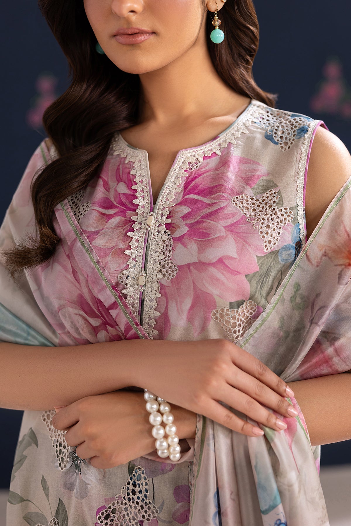 EMBROIDERED LAWN UF-4458