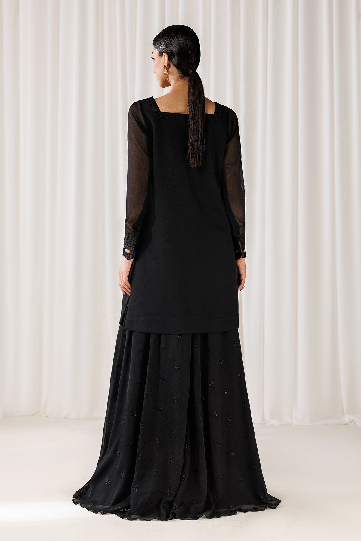 EMBROIDERED CHIFFON EN-1306