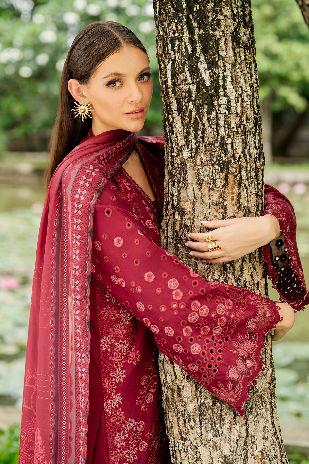 EMBROIDERED LAWN SF-4271