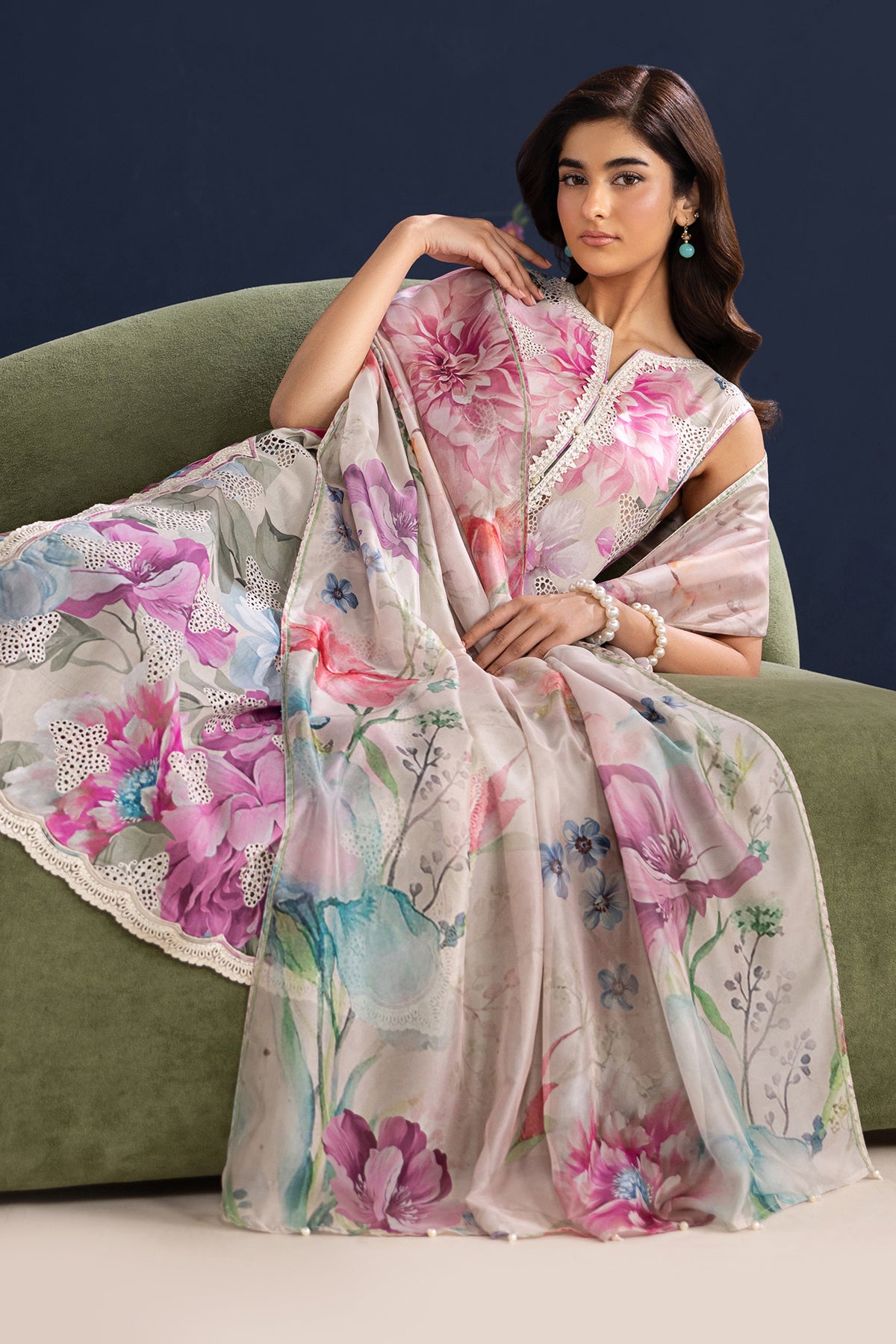 EMBROIDERED LAWN UF-4458