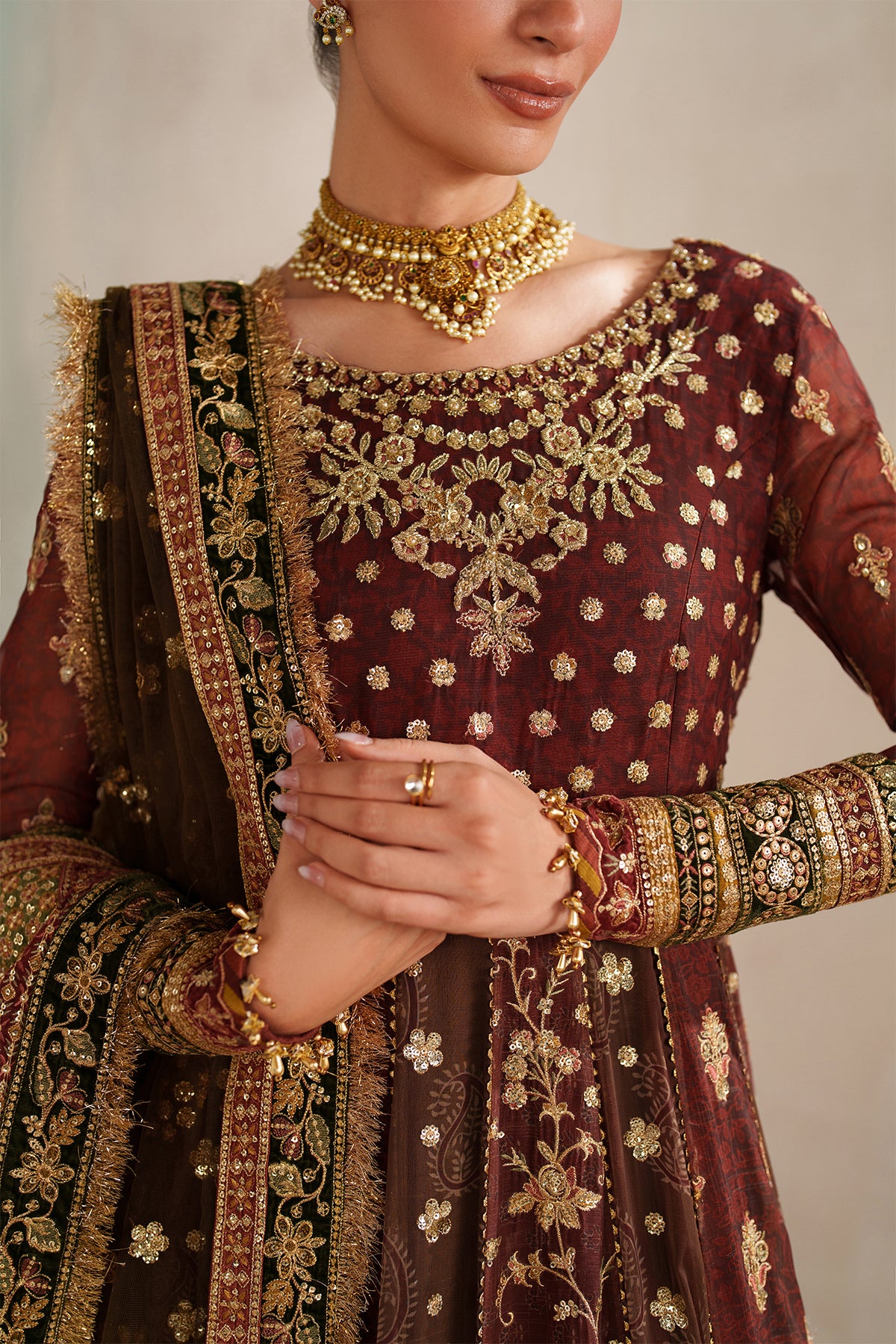 EMBROIDERED CHIFFON SF-4376