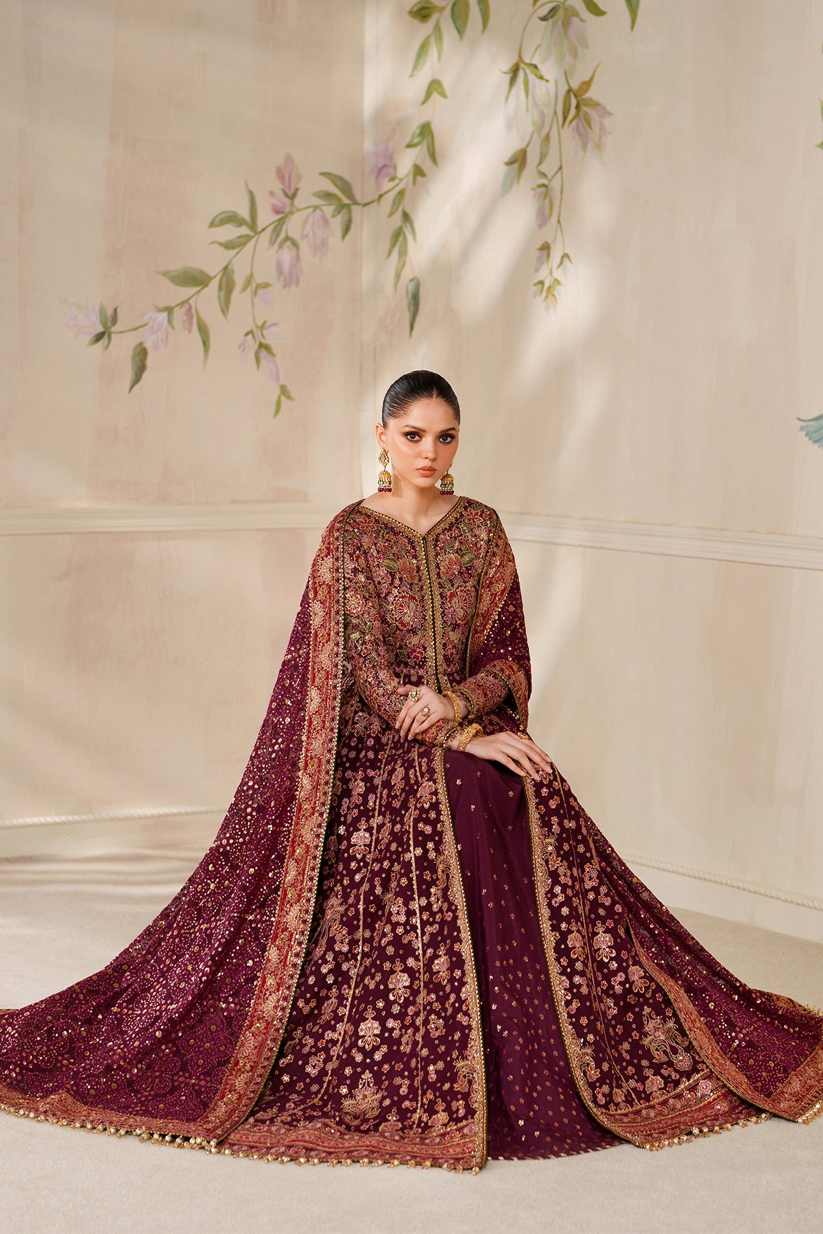 EMBROIDERED CHIFFON CH14-05 UNSTITCHED