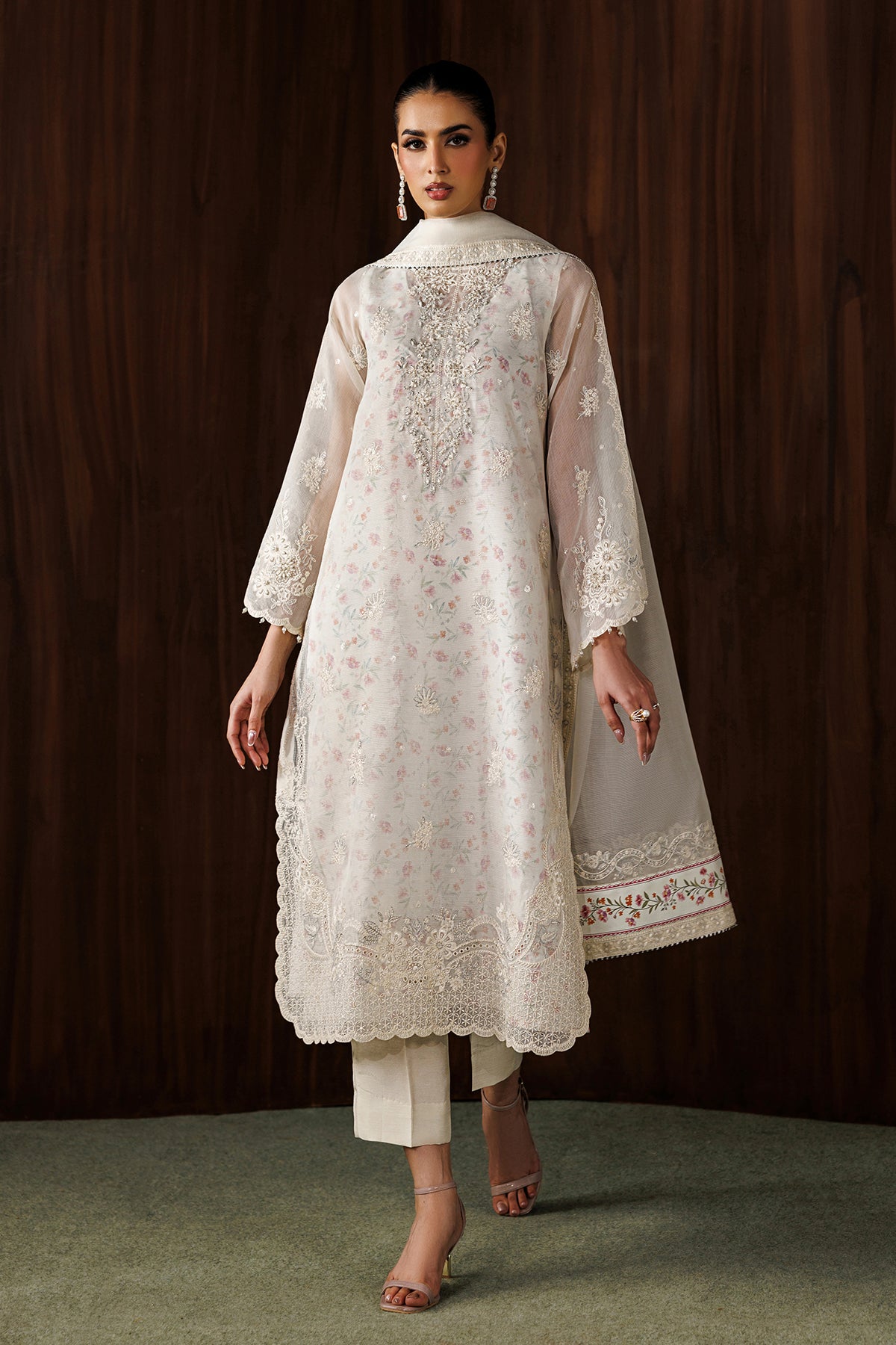 EMBROIDERED COTTON NET UF-4440