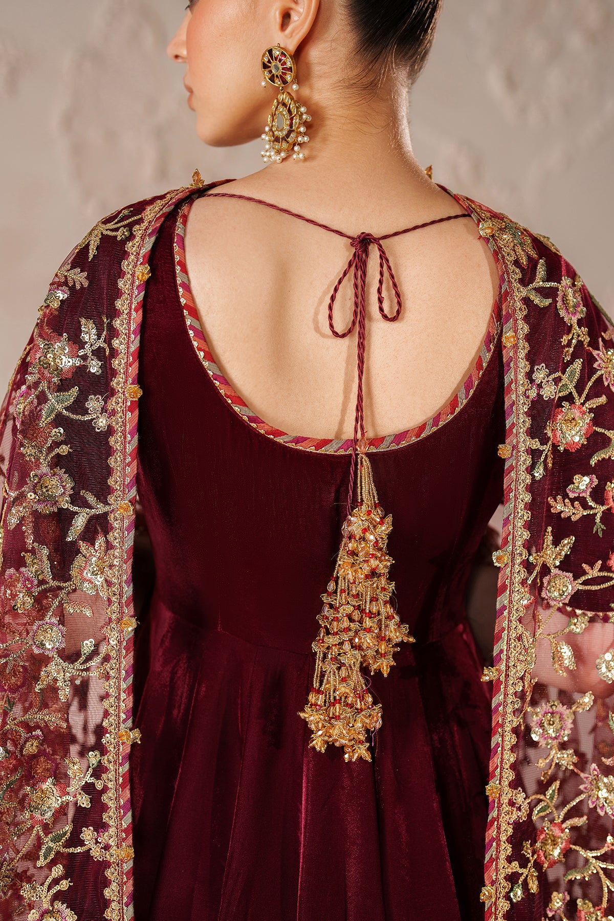 EMBROIDERED VELVET PR-1211