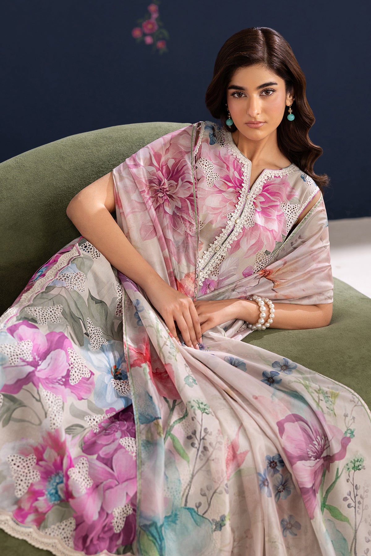 EMBROIDERED LAWN UF-4458