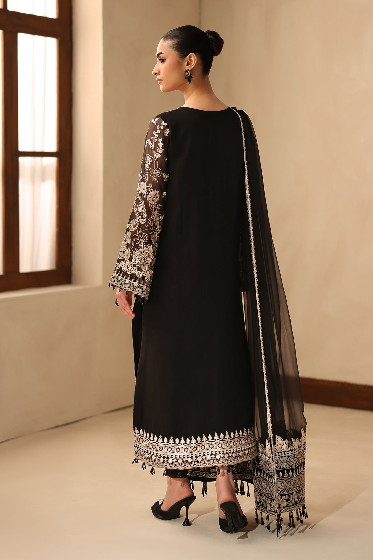 EMBROIDERED CHIFFON SF-4490