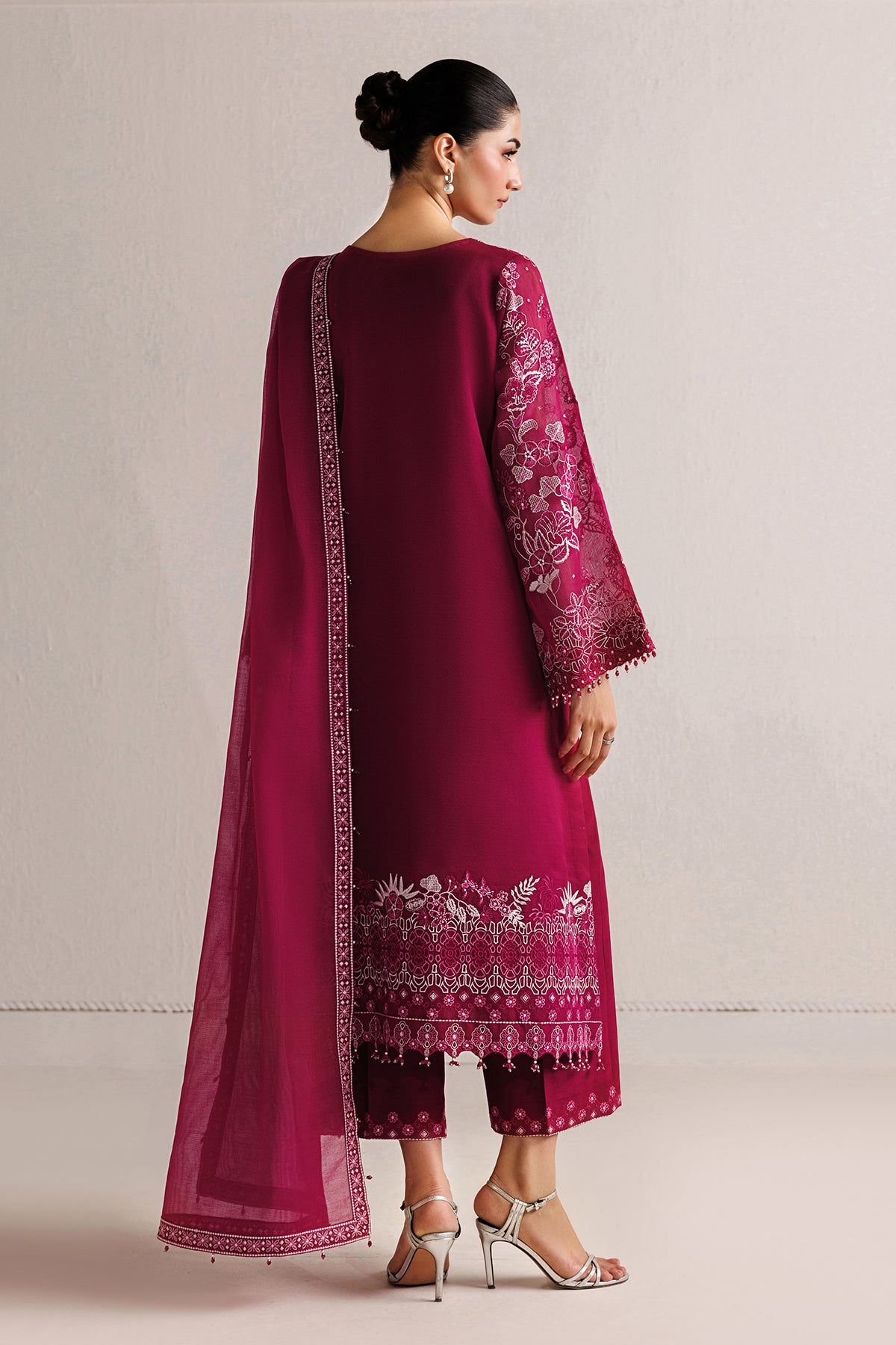 EMBROIDERED COTTON NET SF-4511