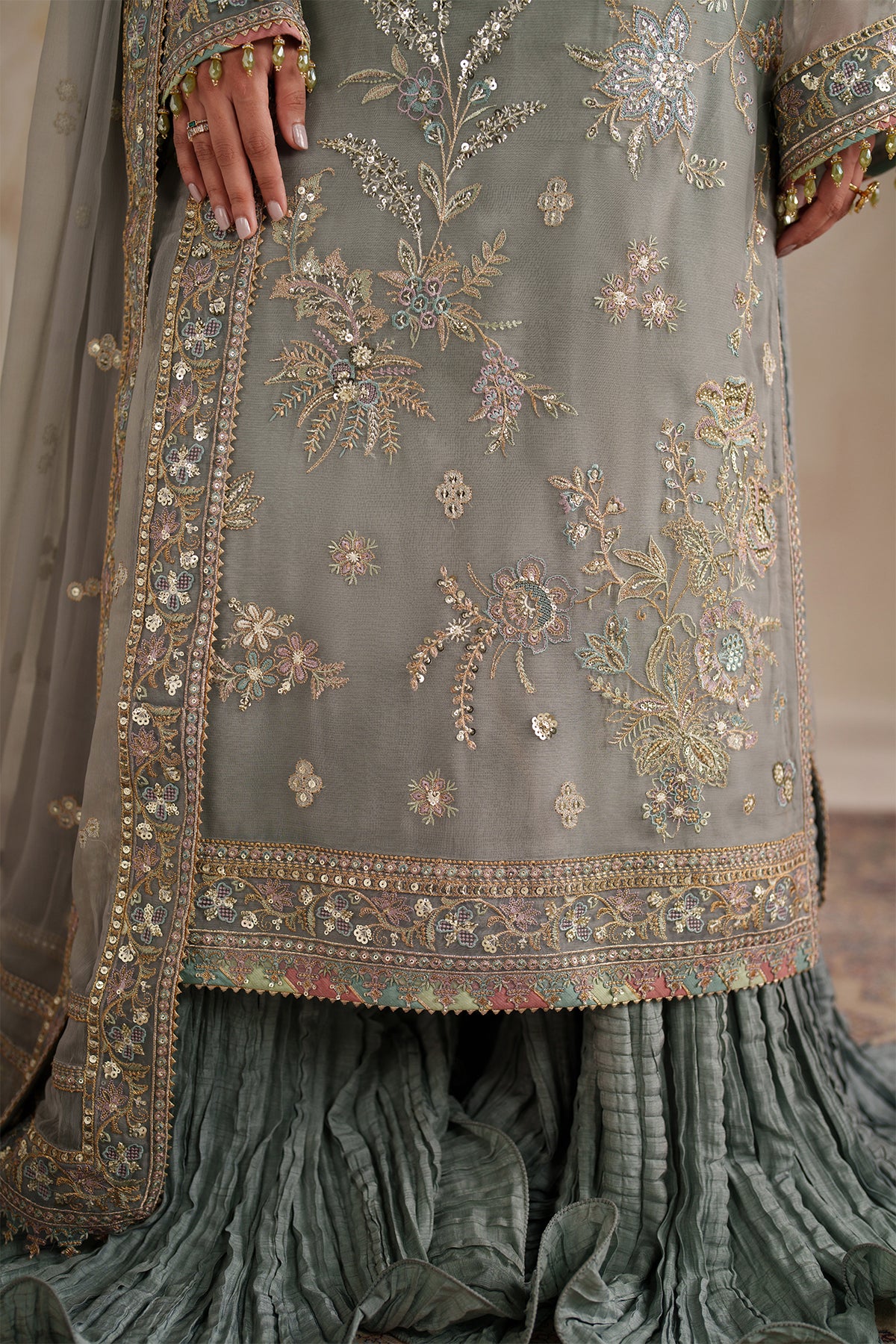 EMBROIDERED CHIFFON SF-4364