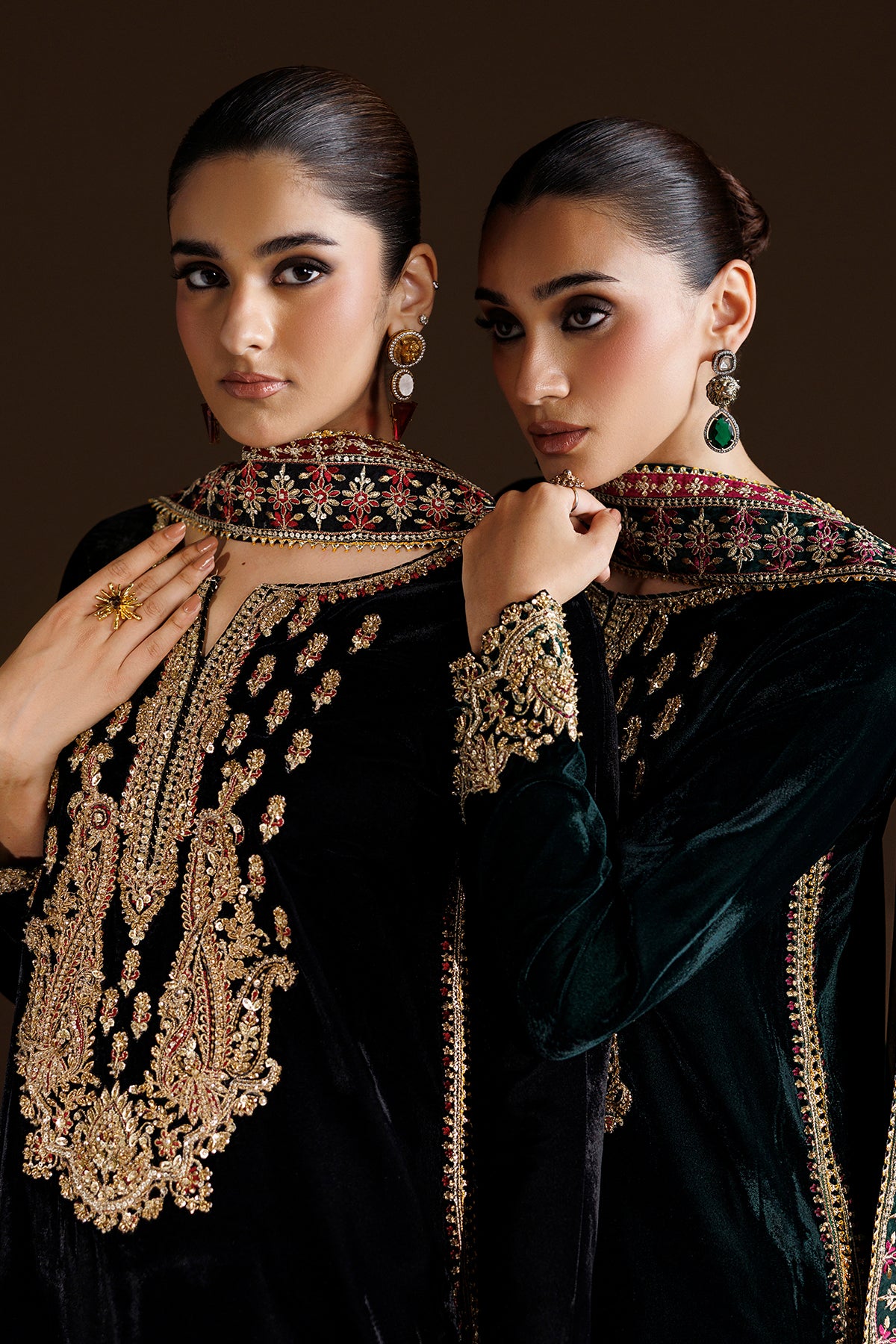 EMBROIDERED VELVET PR-1408