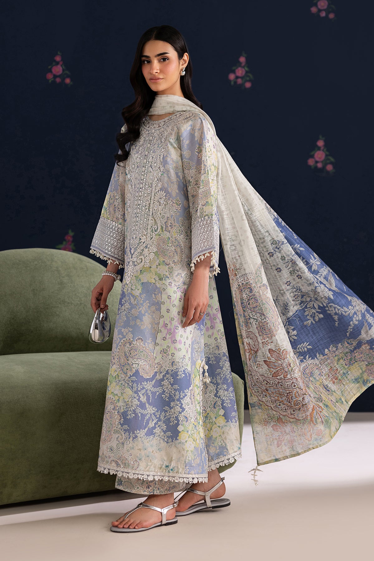 EMBROIDERED LAWN SF-4459