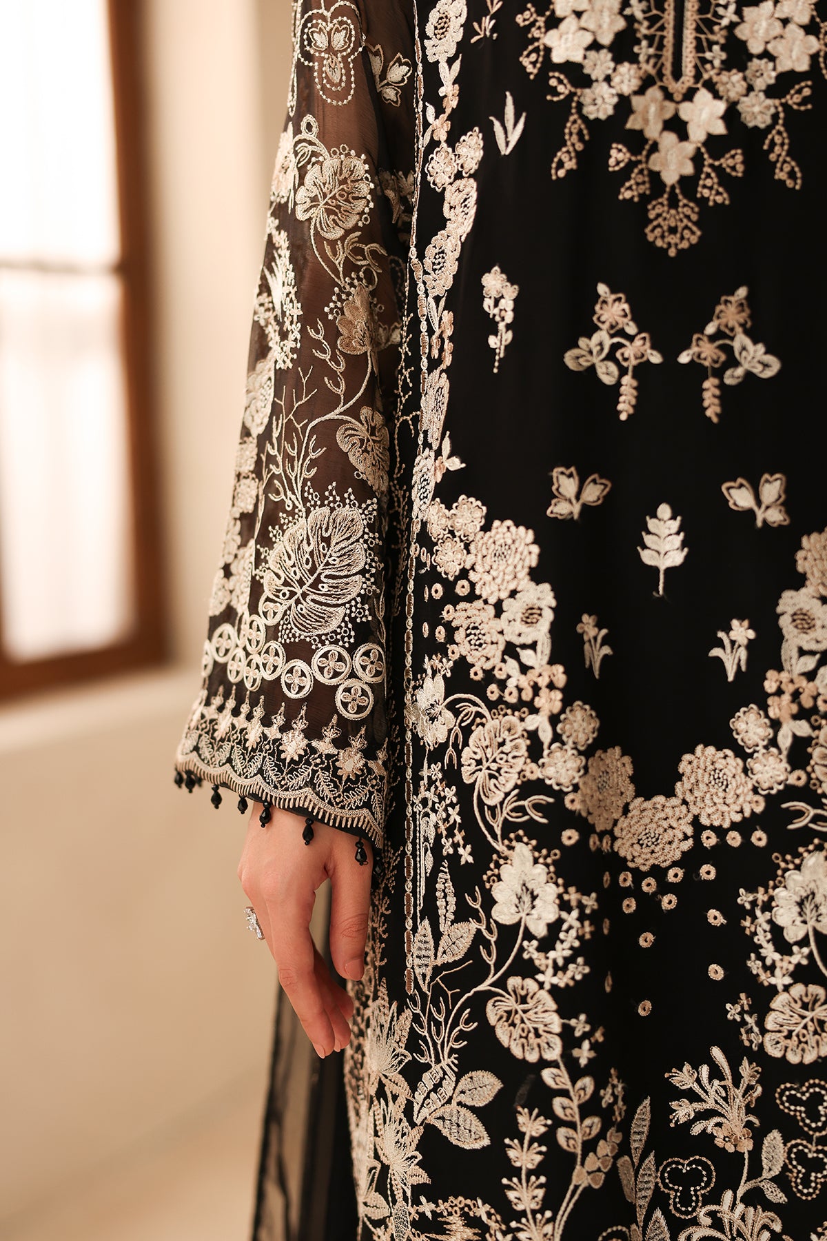 EMBROIDERED CHIFFON SF-4490
