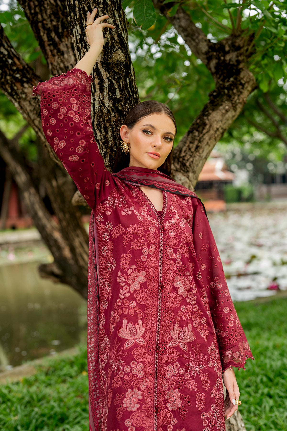 EMBROIDERED LAWN SF-4271