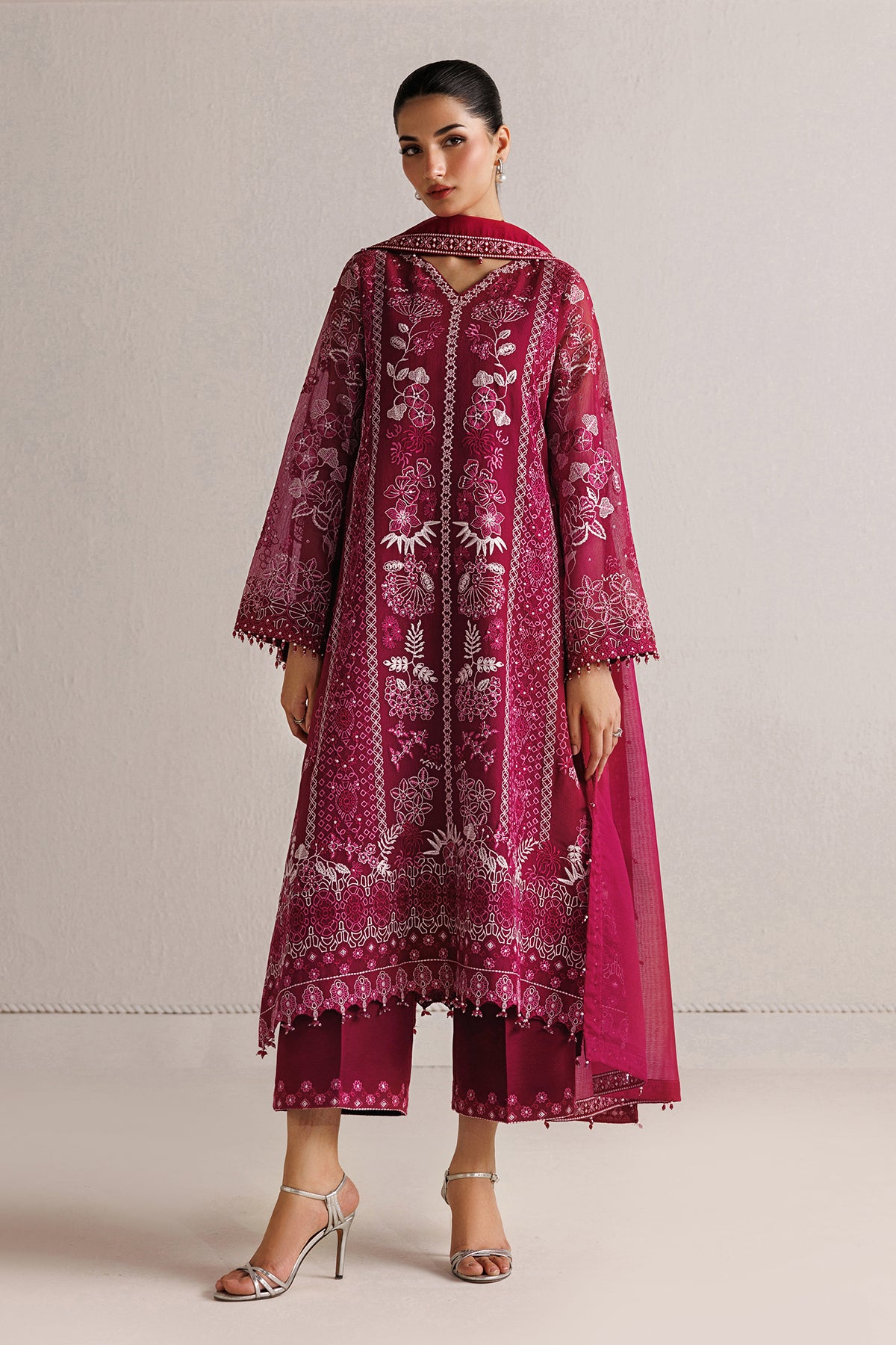 EMBROIDERED COTTON NET SF-4511