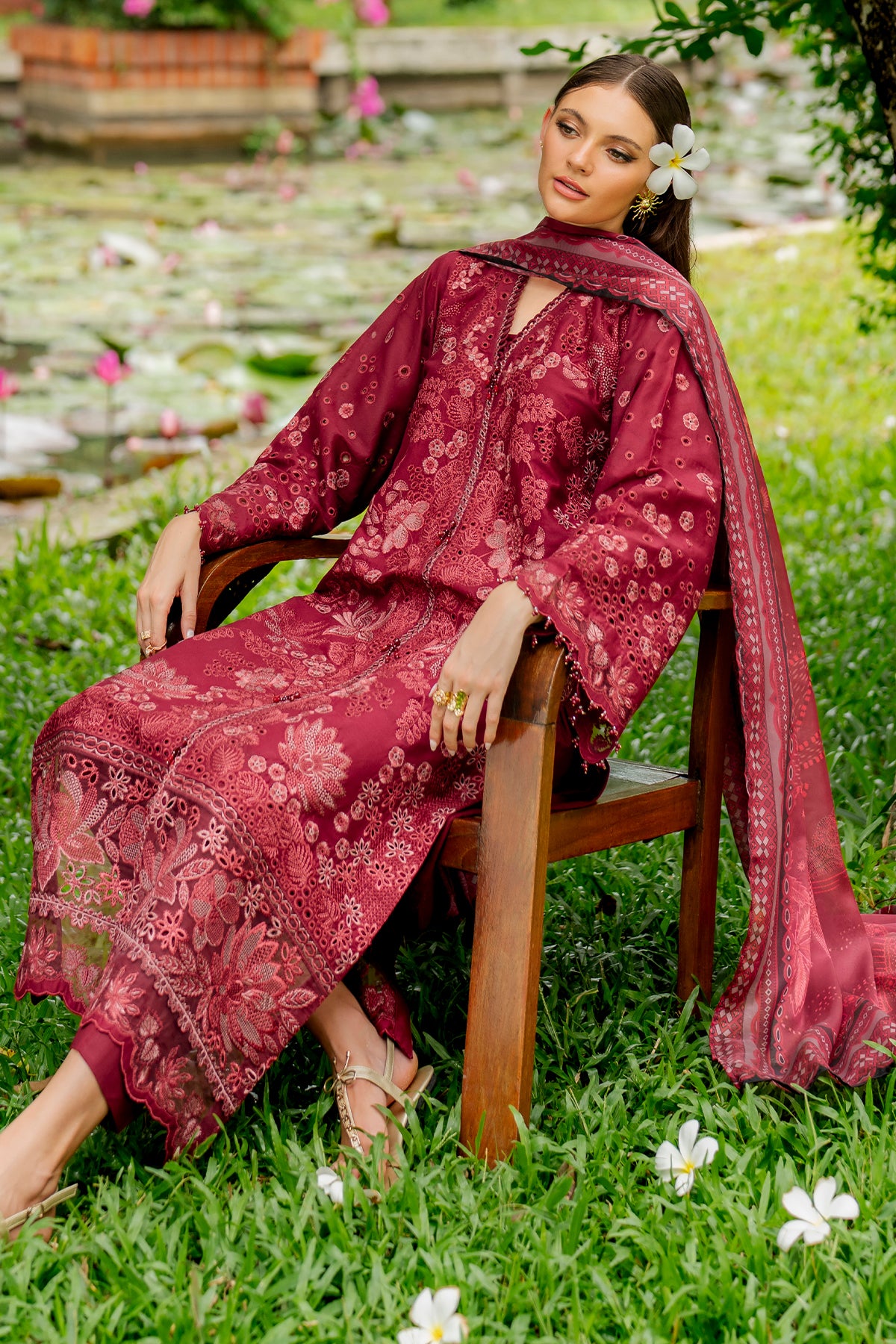 EMBROIDERED LAWN SF-4271
