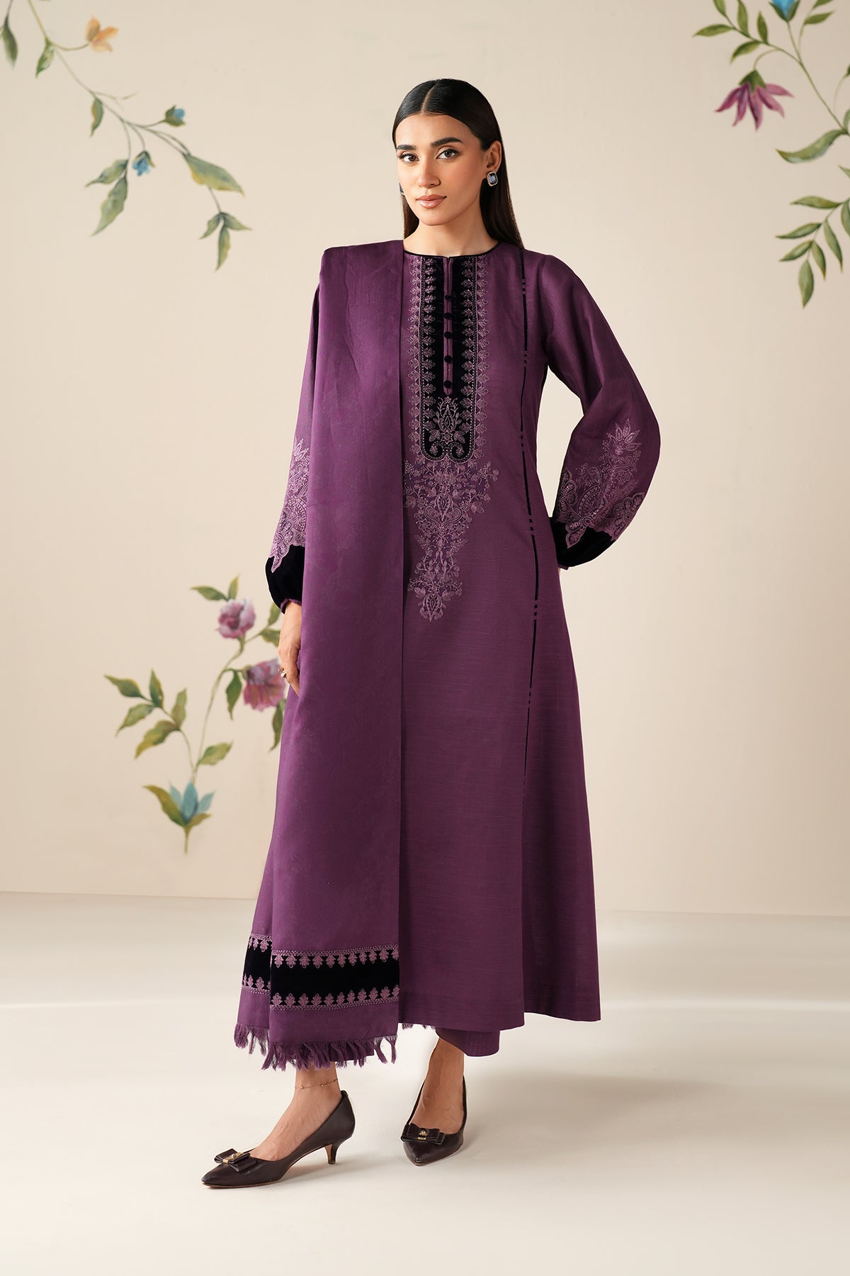 EMBROIDERED KHADDAR PR-1194