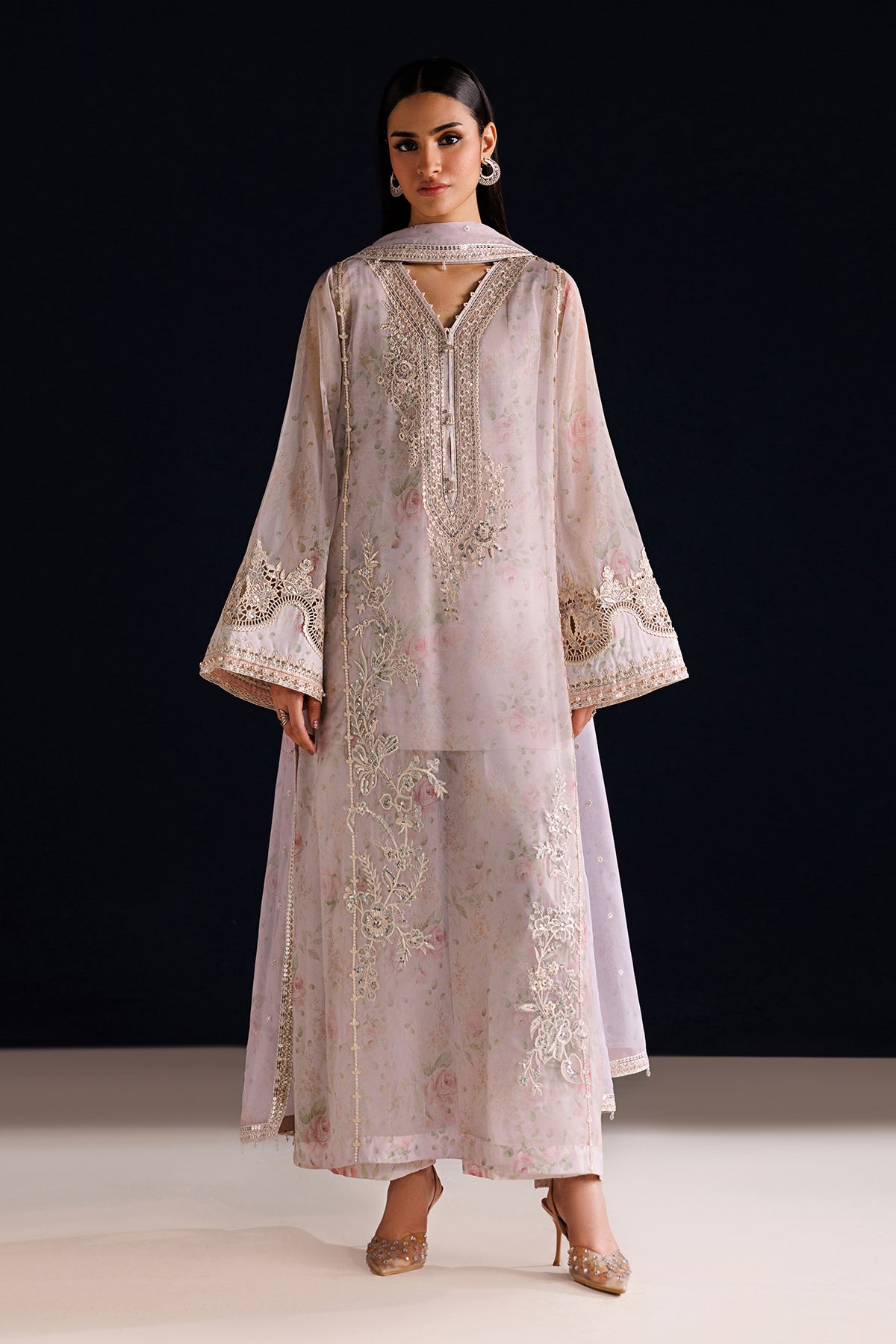 EMBROIDERED CHIFFON PR-1320