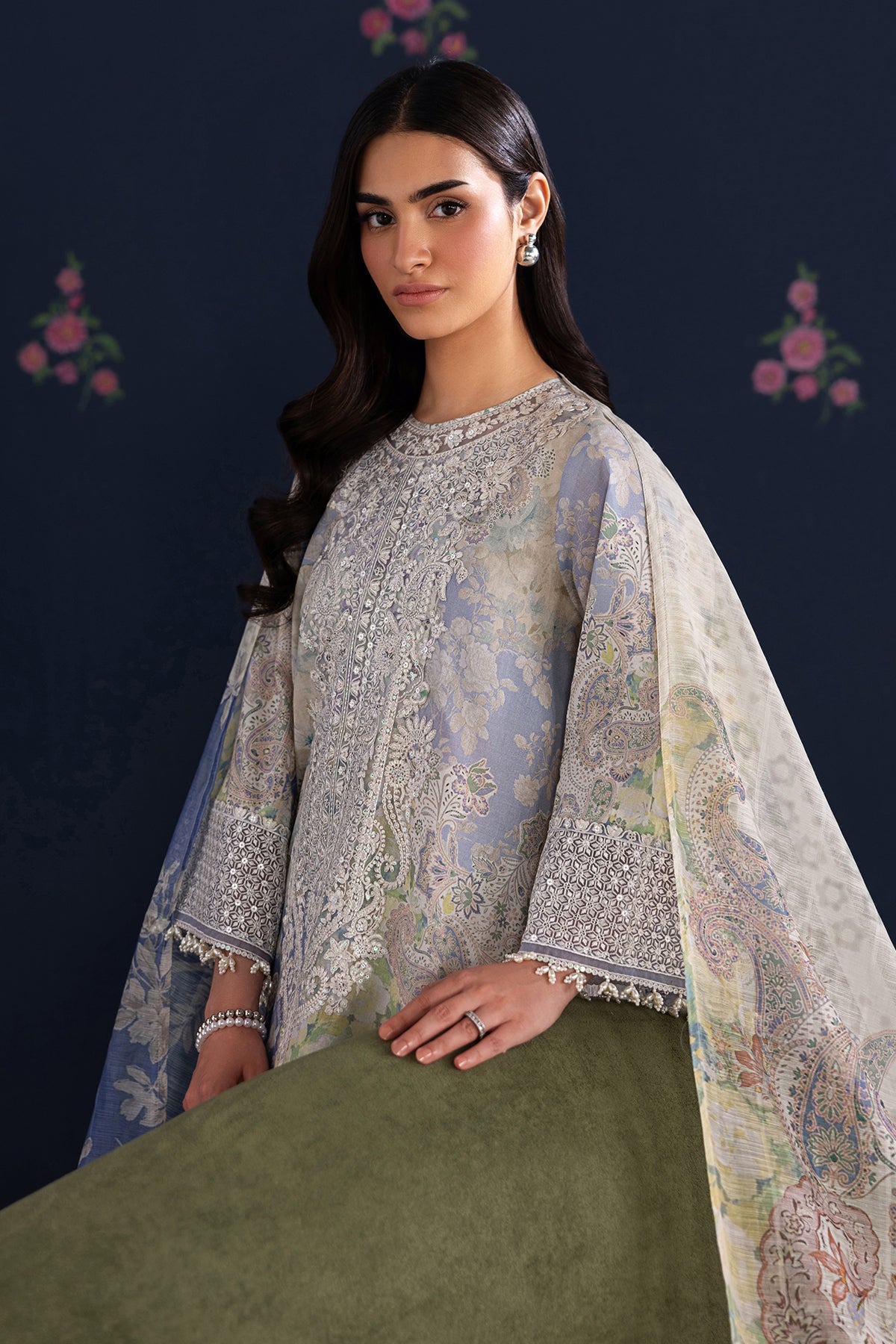 EMBROIDERED LAWN SF-4459