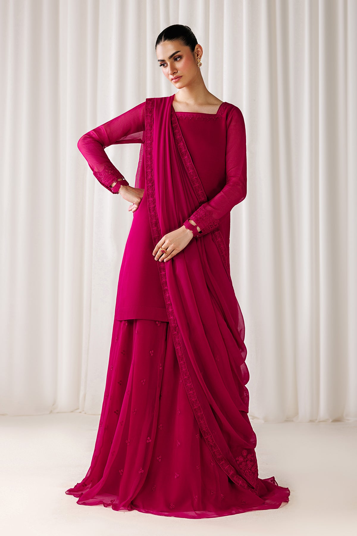 PLAIN CHIFFON DUPATTA-109