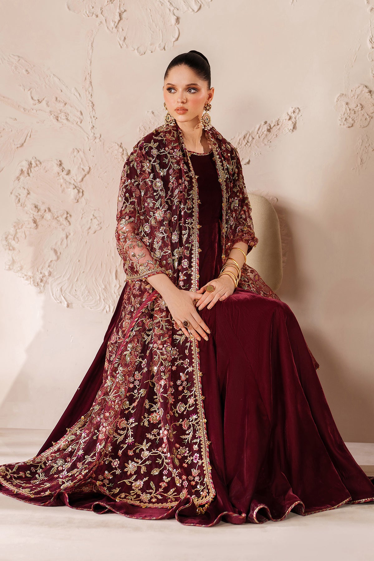 EMBROIDERED VELVET PR-1211