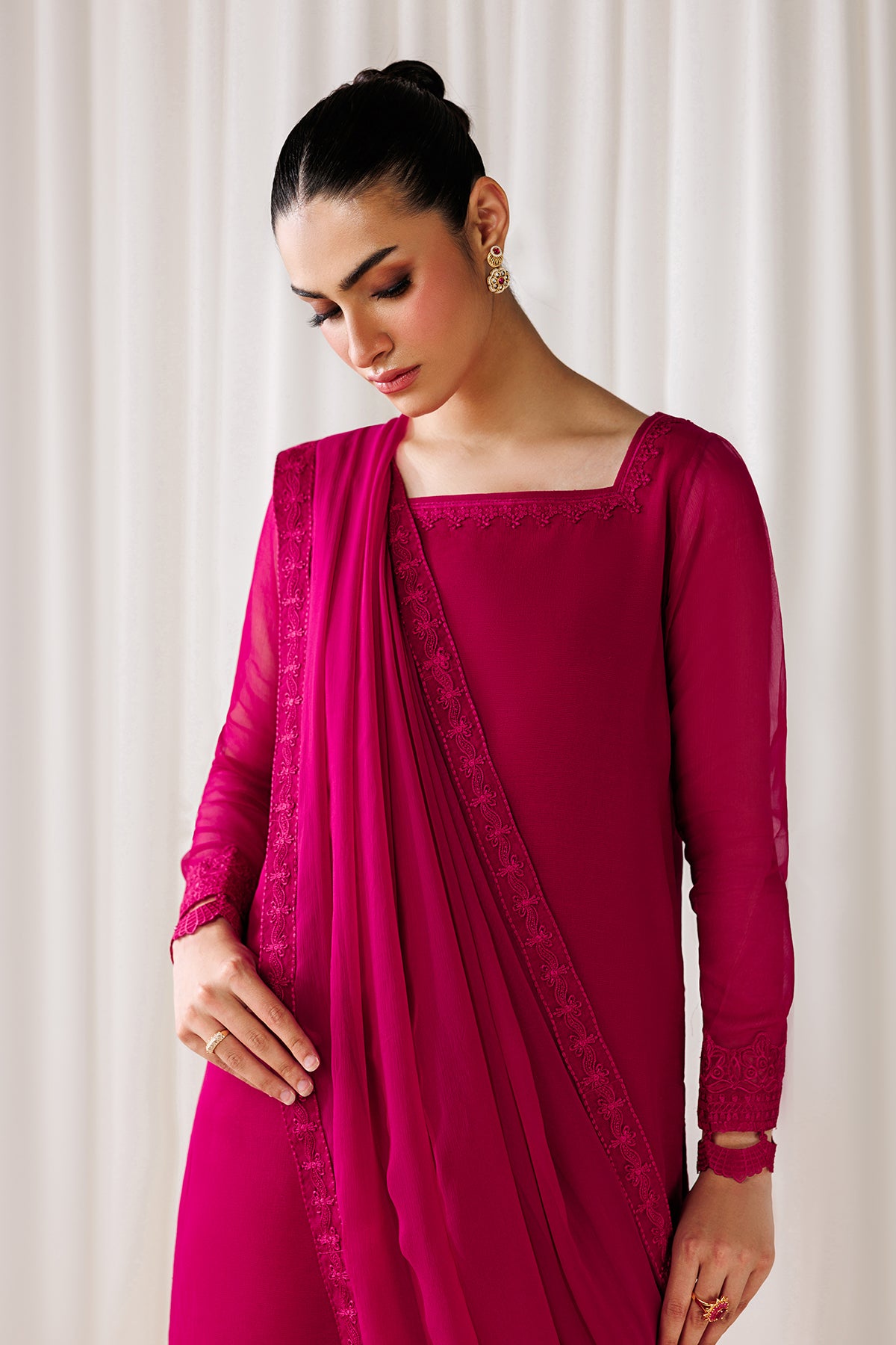 PLAIN CHIFFON DUPATTA-109
