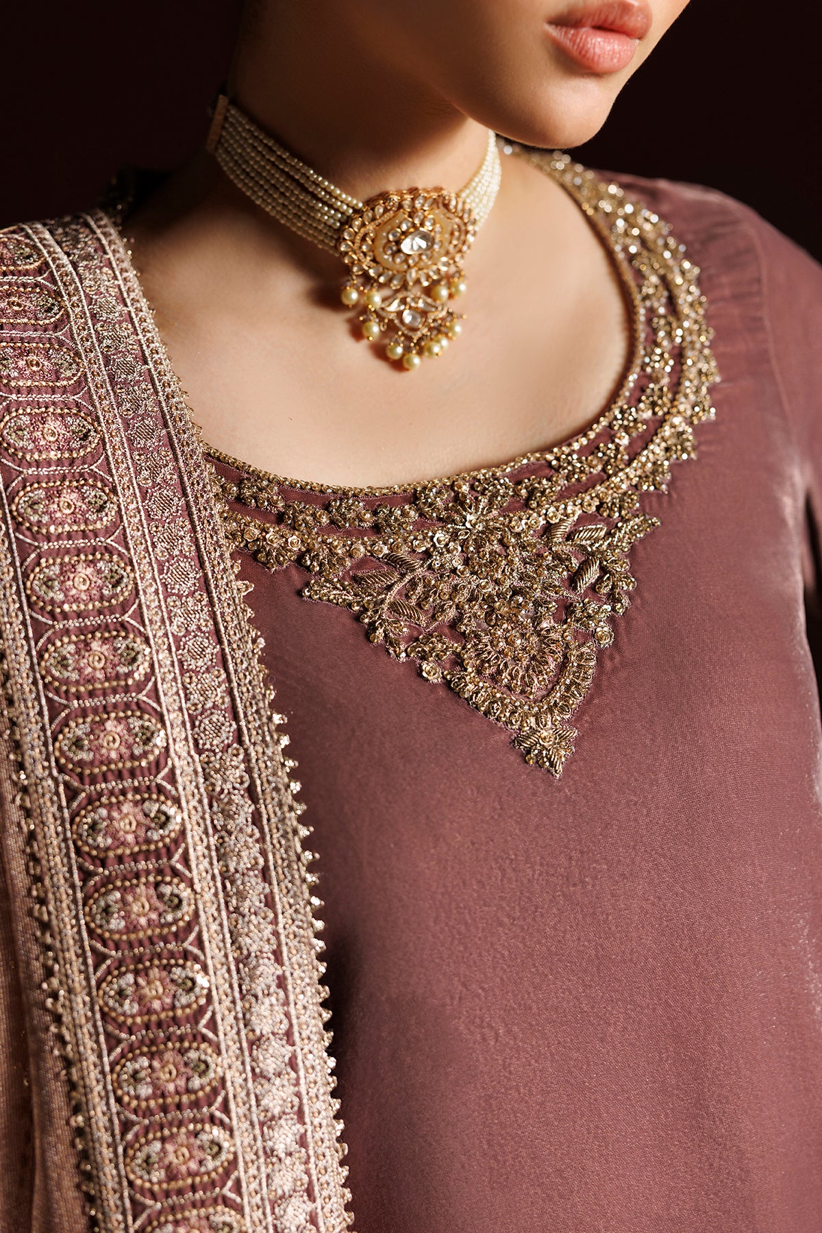 EMBROIDERED VELVET PR-1412
