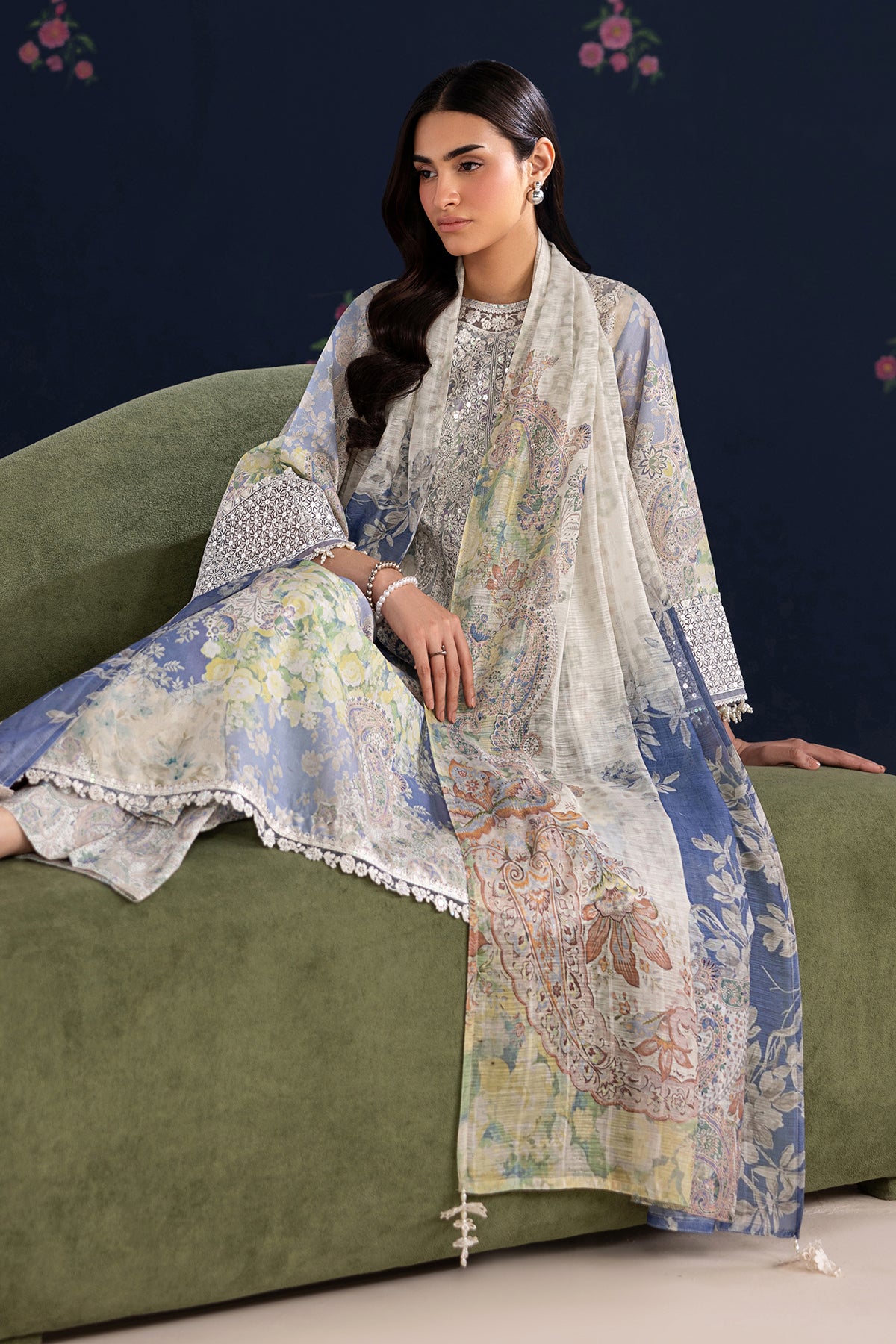 EMBROIDERED LAWN SF-4459